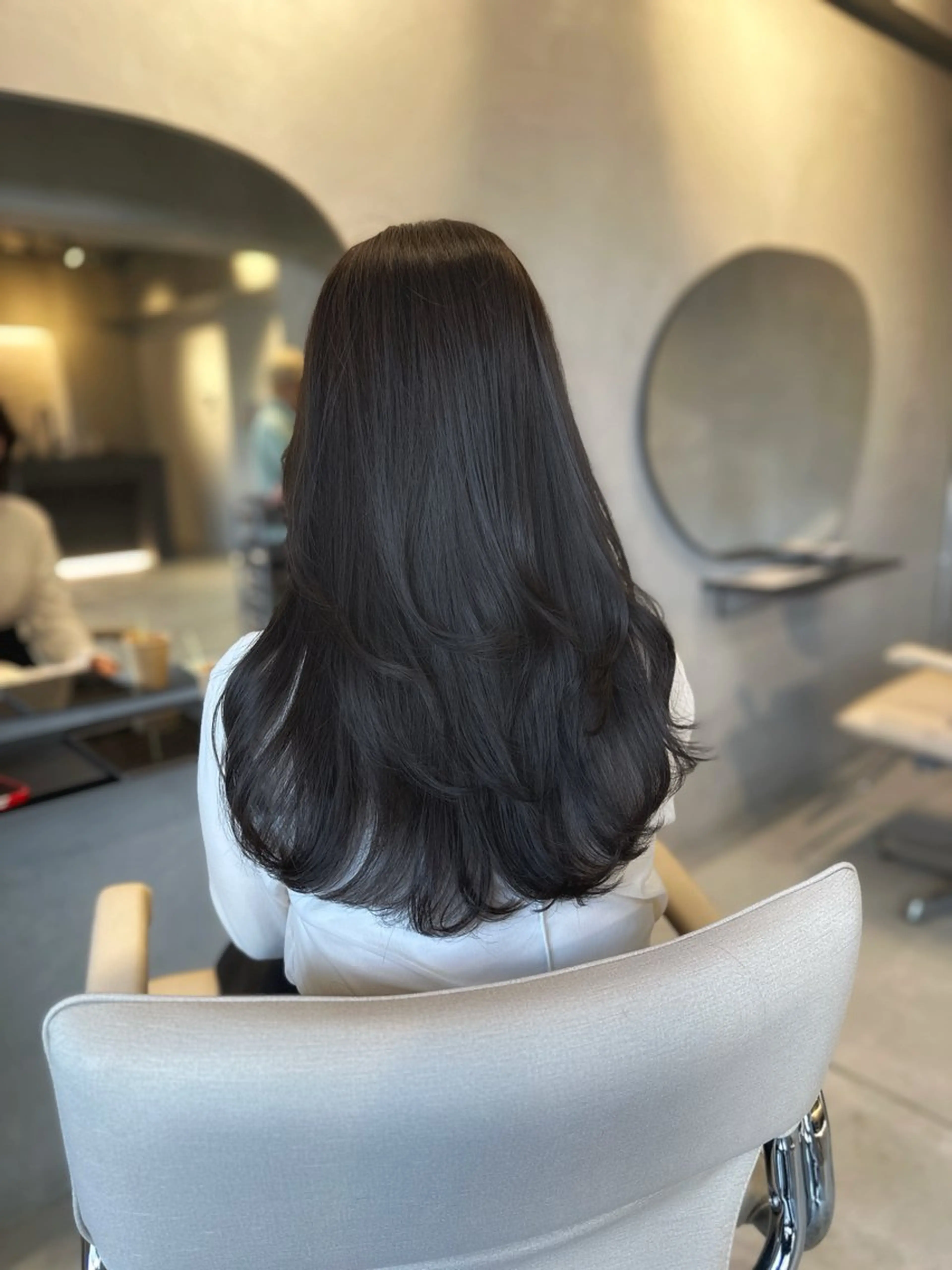 ミディアム ヘアカラー LENORA所属・肥後橋美容室/ 透明感カラー/韓国風のヘアスタイル