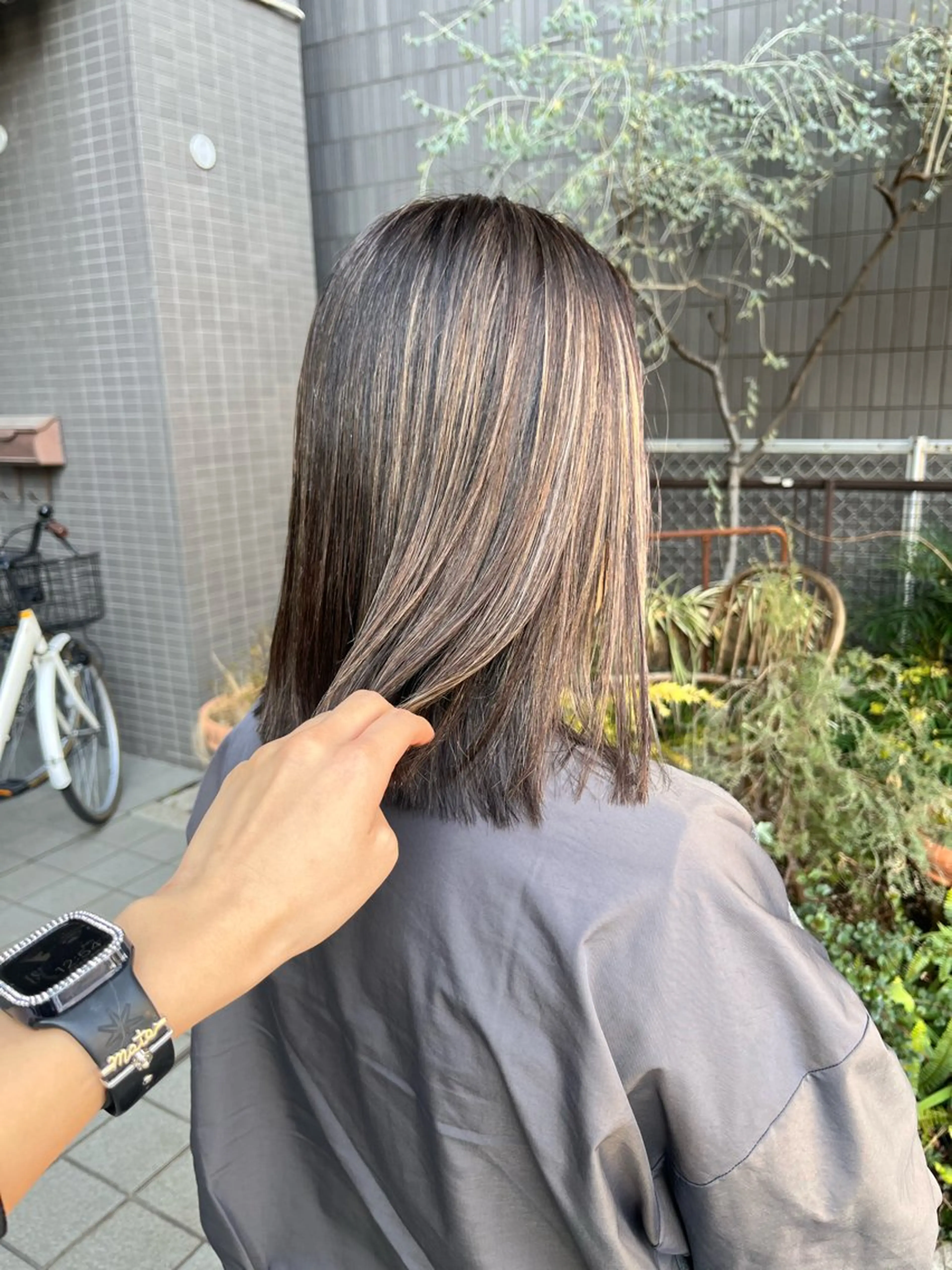 セミロング カラー カット ヘアカラー 💠西山果琳💠 マツパモデル募集のヘアスタイル