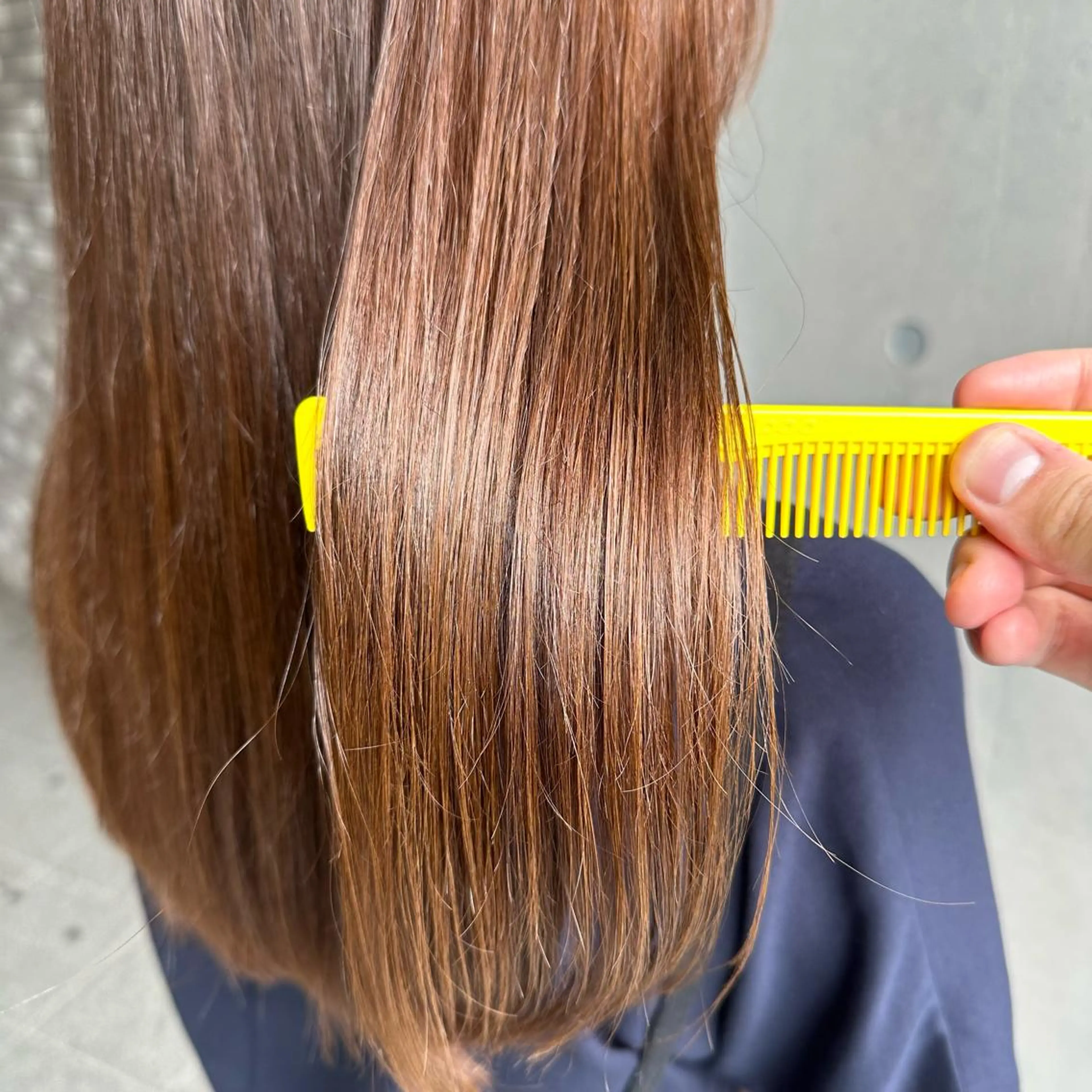 ロング ロング カット ヘアカラー 縮毛矯正 Glanzhair 🫧‪菊池柊真🫧のヘアスタイル