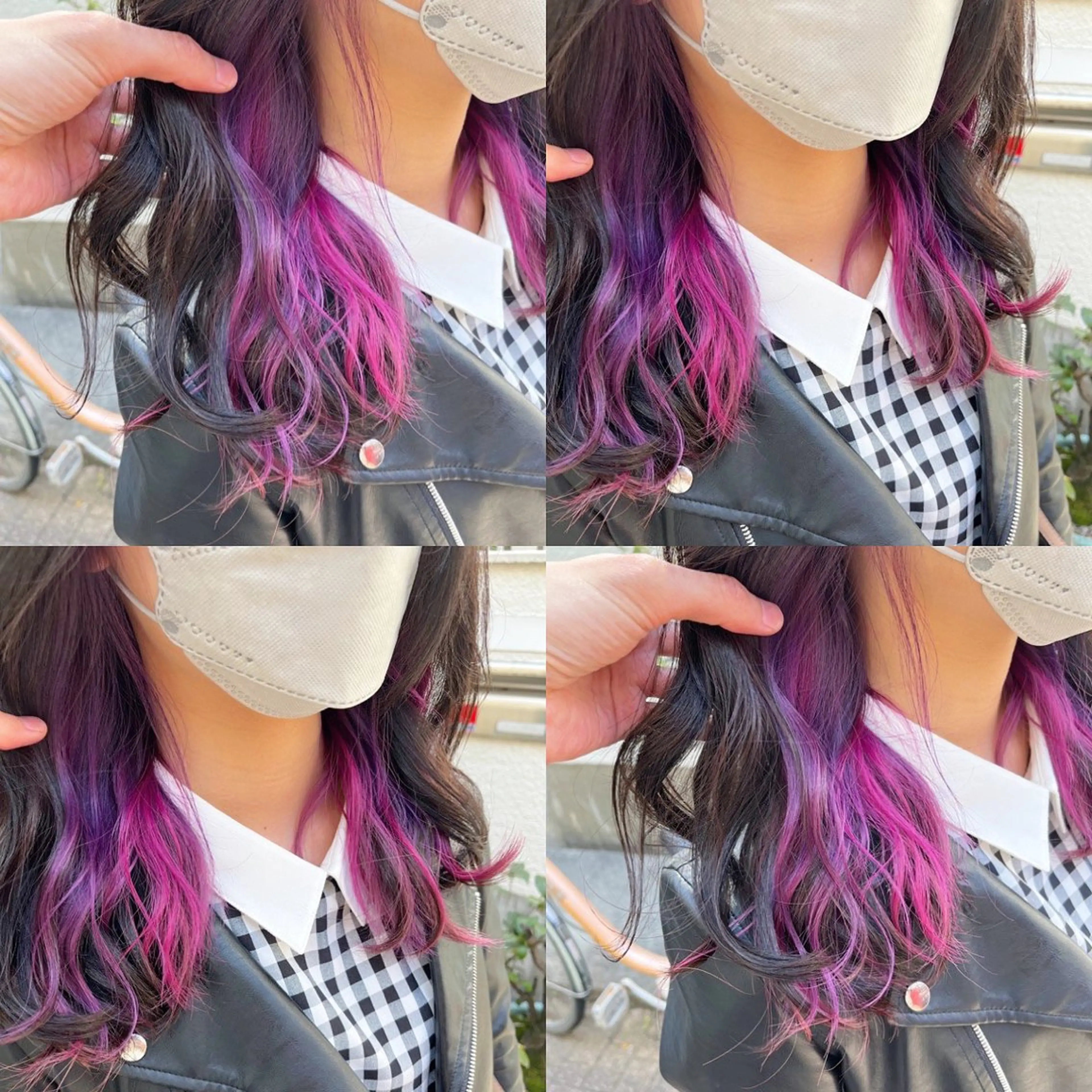 ミディアム カラー ブリーチ ユニコーンカラー カット ヘアカラー トリートメント 原宿サロン代表 デザインカラー伊藤卓のヘアスタイル