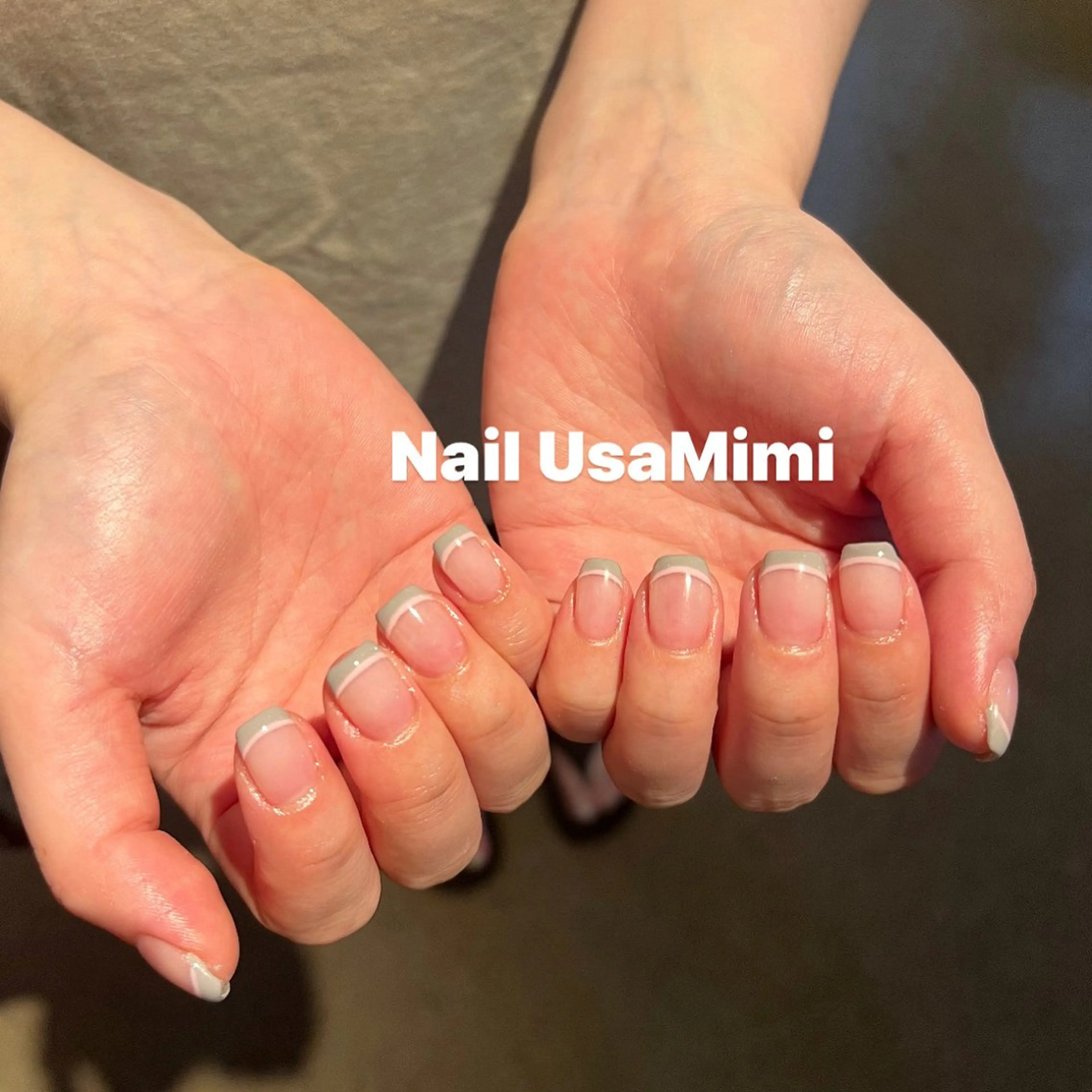 ネイル アートネイル オーロラネイル チークネイル フレンチネイル ジェルネイル 本町NailUsa Mimi RIKOのネイルデザイン