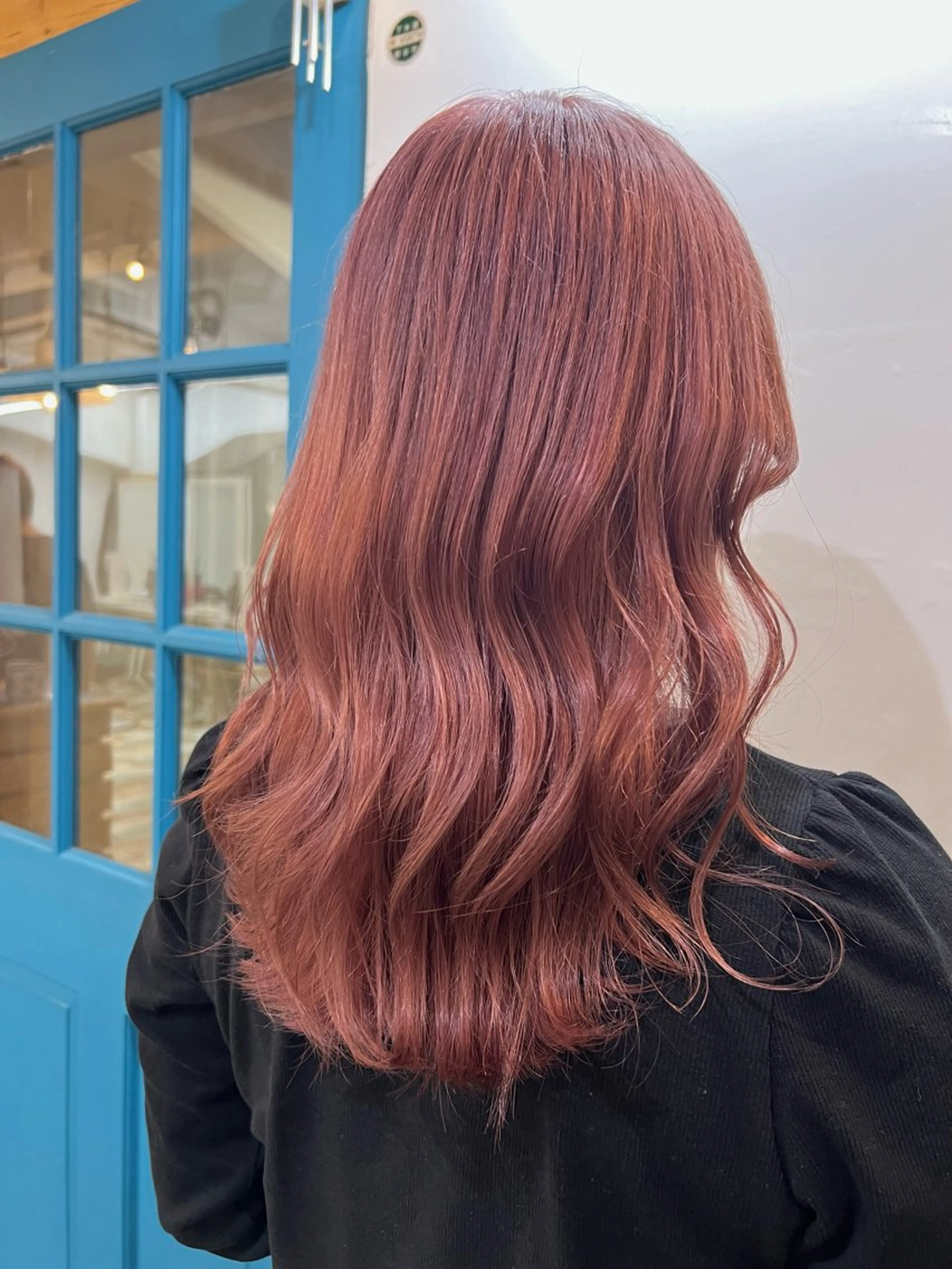 セミロング カラー ベージュカラー ダブルカラー ピンクカラー ピンクベージュ ヘアカラー トリートメント KANA/ボブ/ インナーカラー/艶髪のヘアスタイル