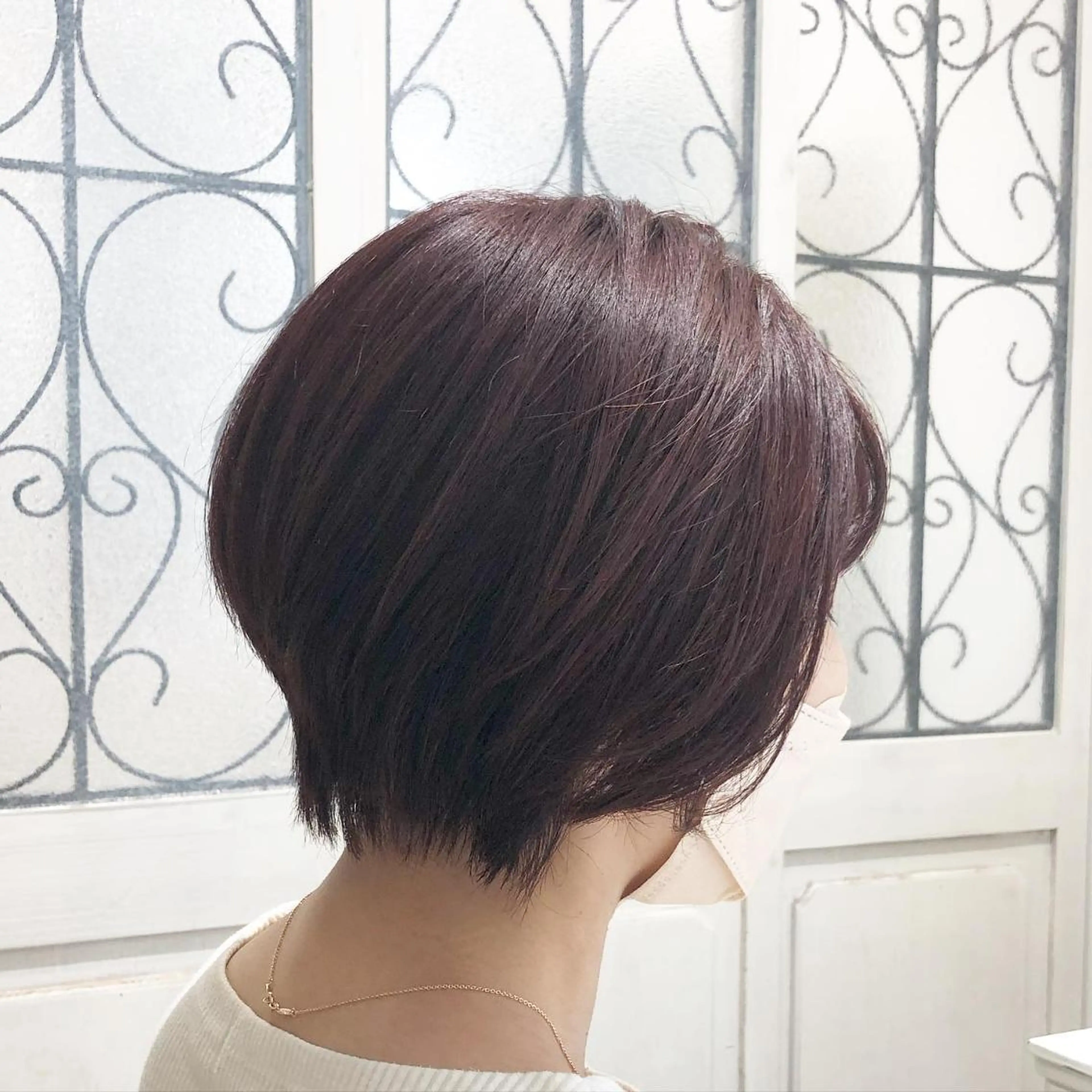セミロング カラー ヘアアレンジ オレンジ レッドカラー カット ✨🌿大人可愛い愛さ れhair🌿✨松本のヘアスタイル