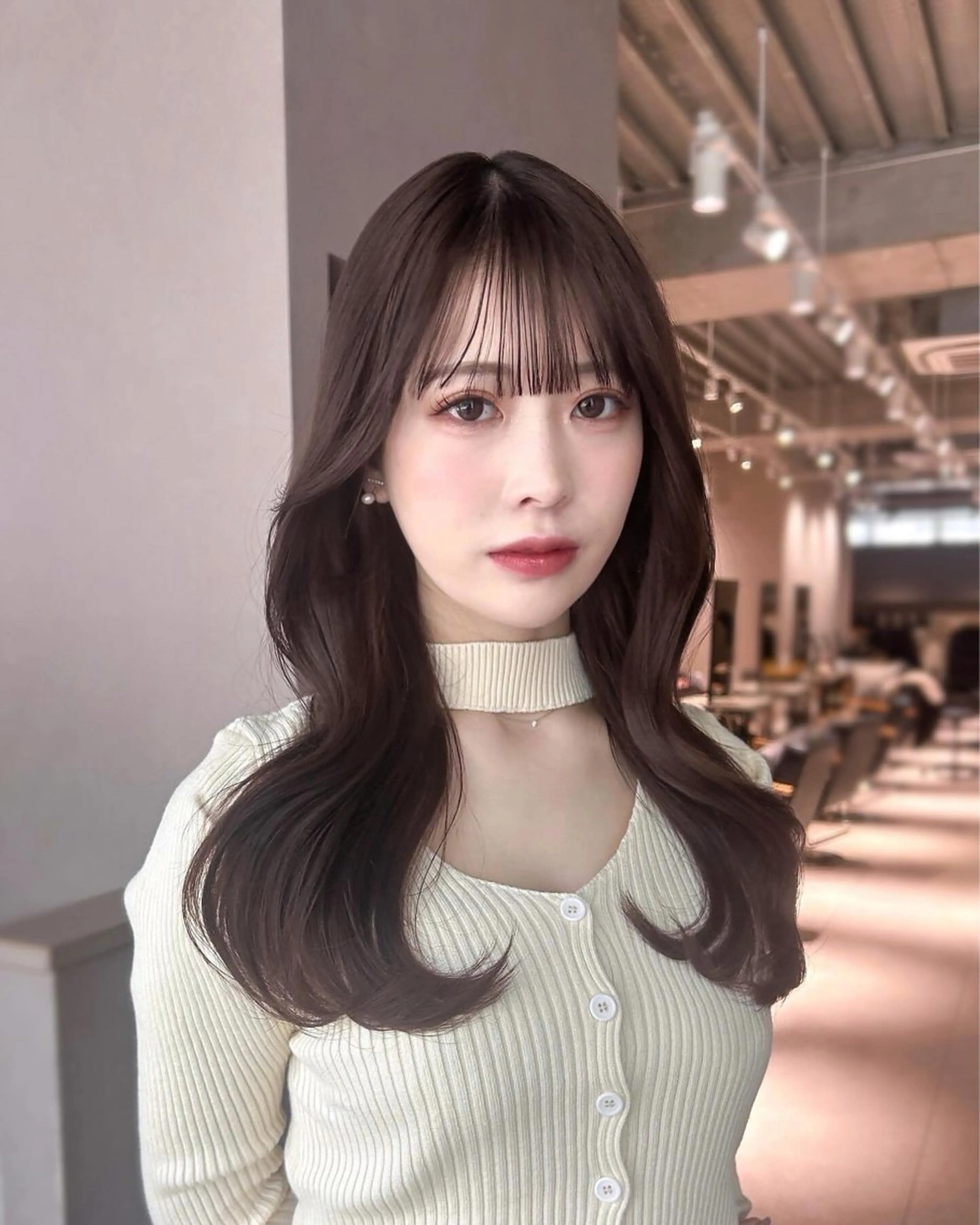 ロング カラー ミディアムヘア Chifumiのヘアスタイル