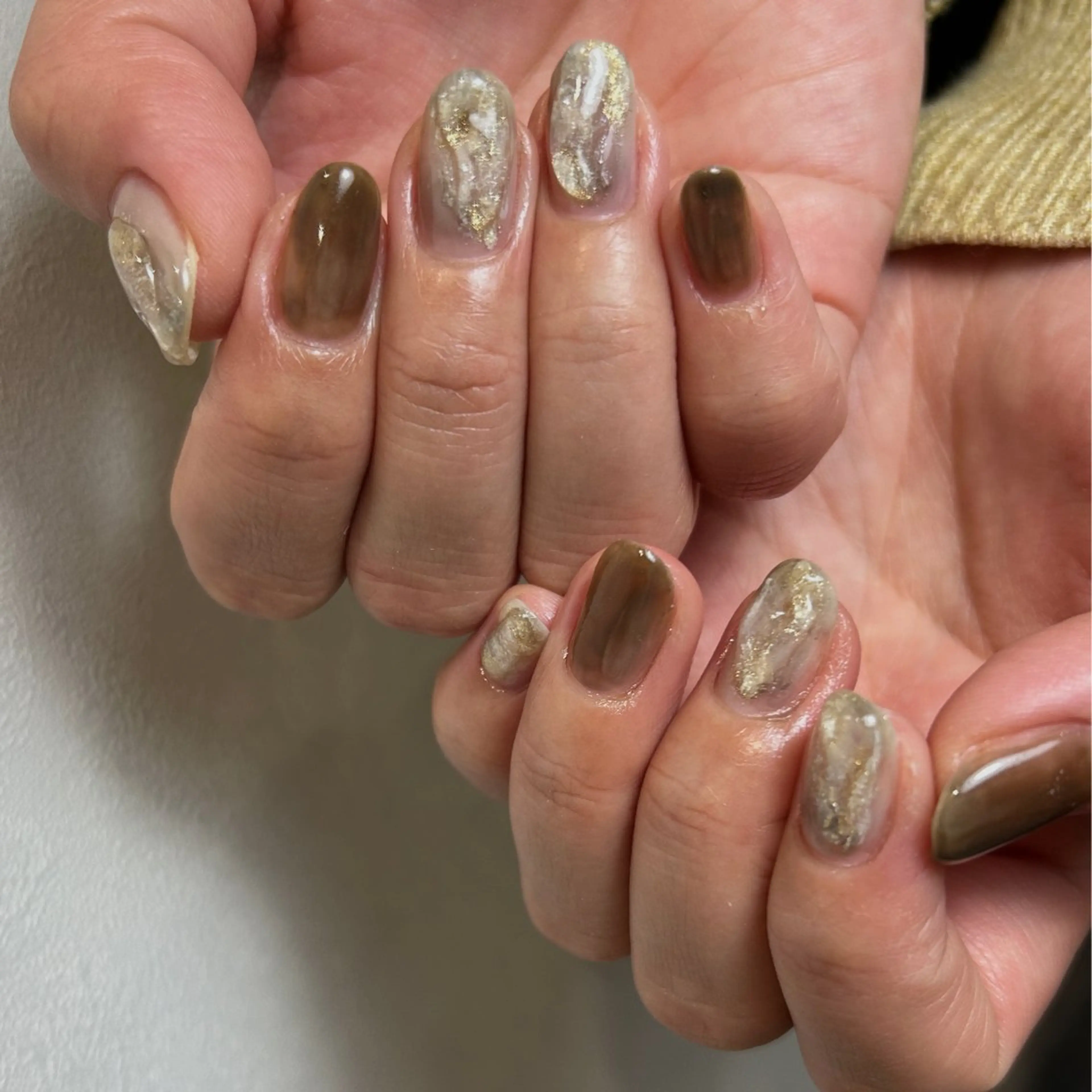 ネイル ハンドネイル NINEnami ニュアンスネイルのネイルデザイン