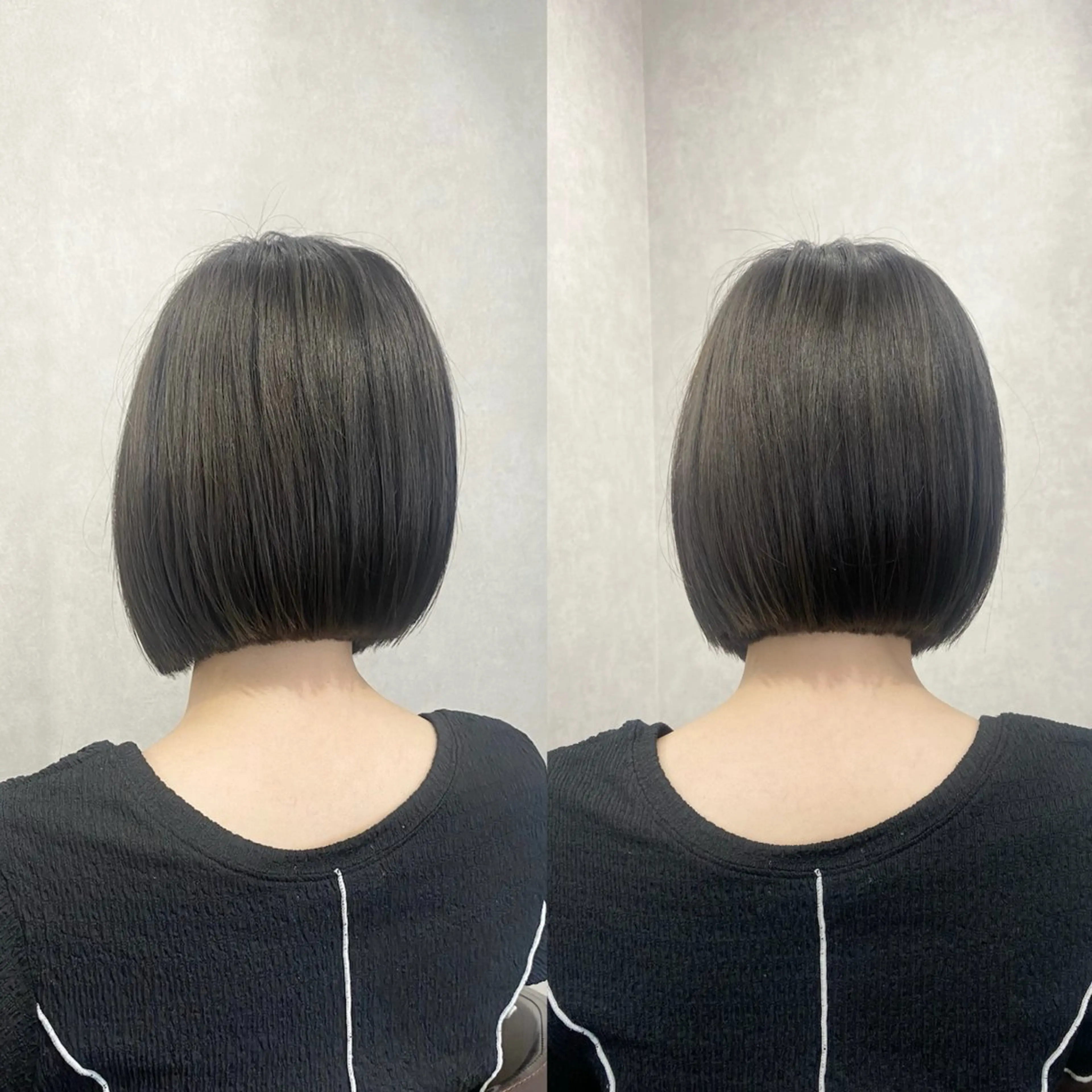 ミディアム ボブ カット ヘアカラー _White所属・ＳＨＩ ＺＵのヘアスタイル