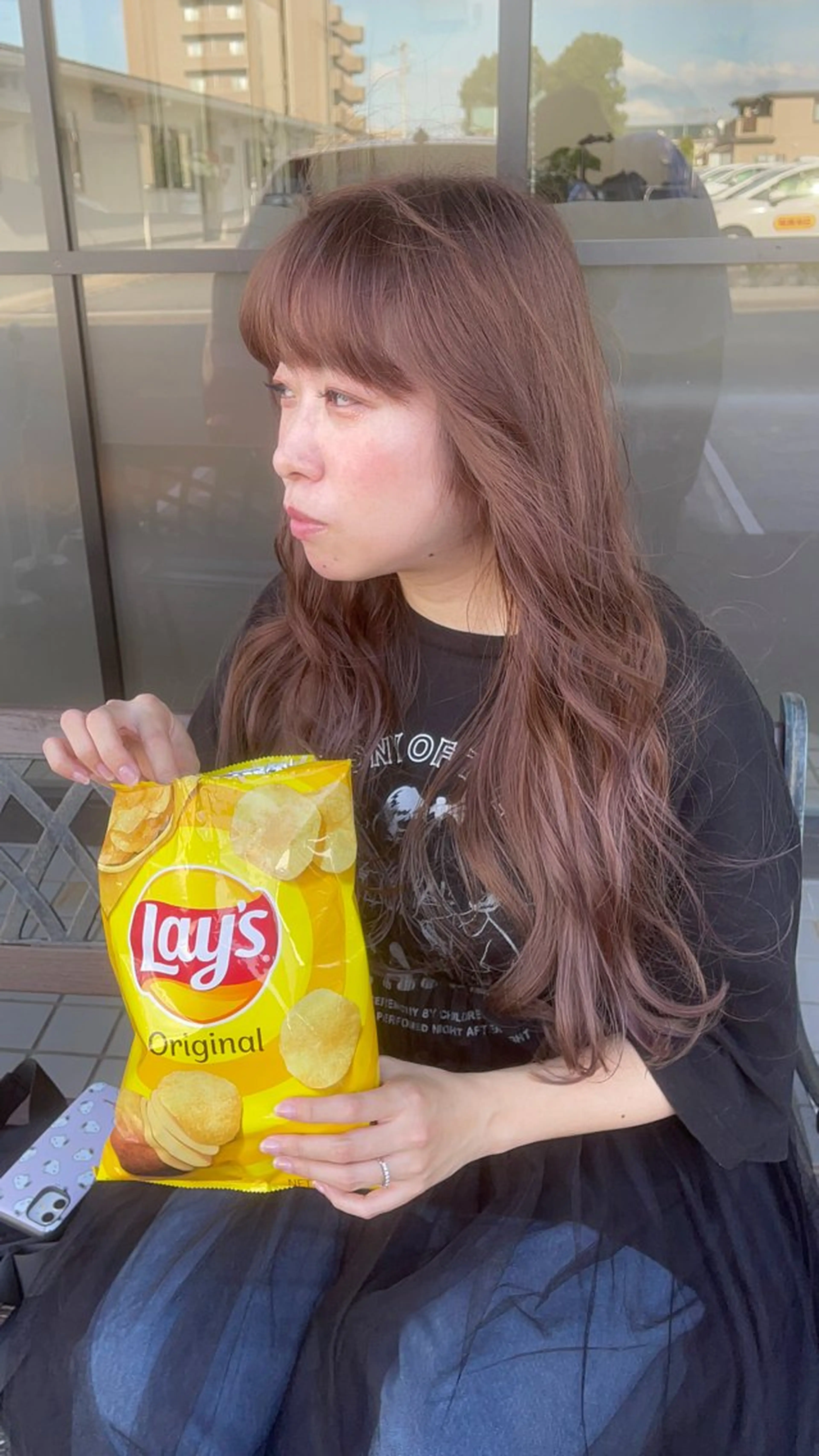 ロング カラー パーマ ヘアアレンジ アッシュ ラベンダーカラー ラベンダーアッシュ ロング 似合わせカット カット ヘアカラー トリートメント VIVIE【ヴィヴィ】所属・髪質改善/韓国風 レイヤー/田村祐樹のヘアスタイル