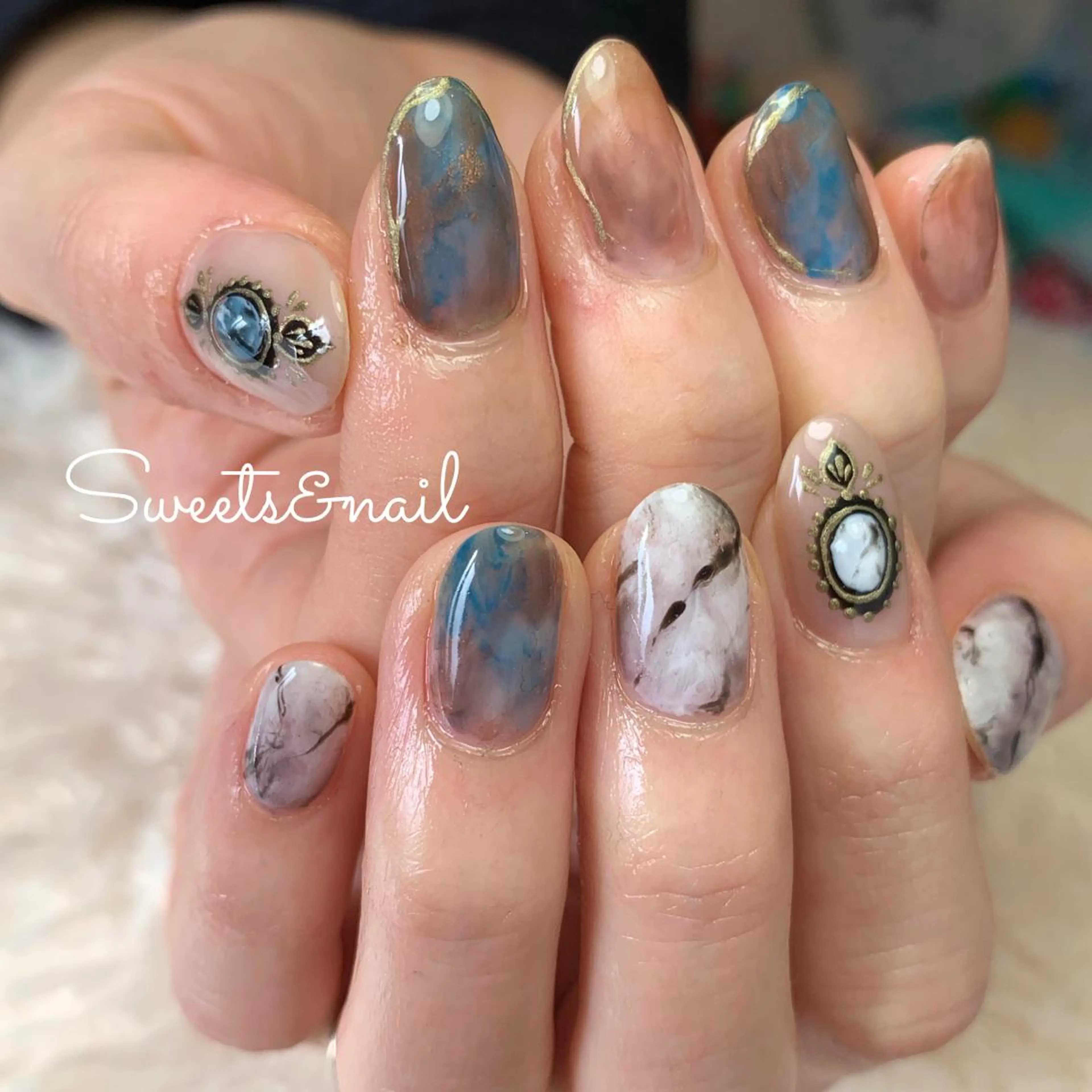 ネイル 大理石ネイル(マーブル) Sweets &nailのネイルデザイン
