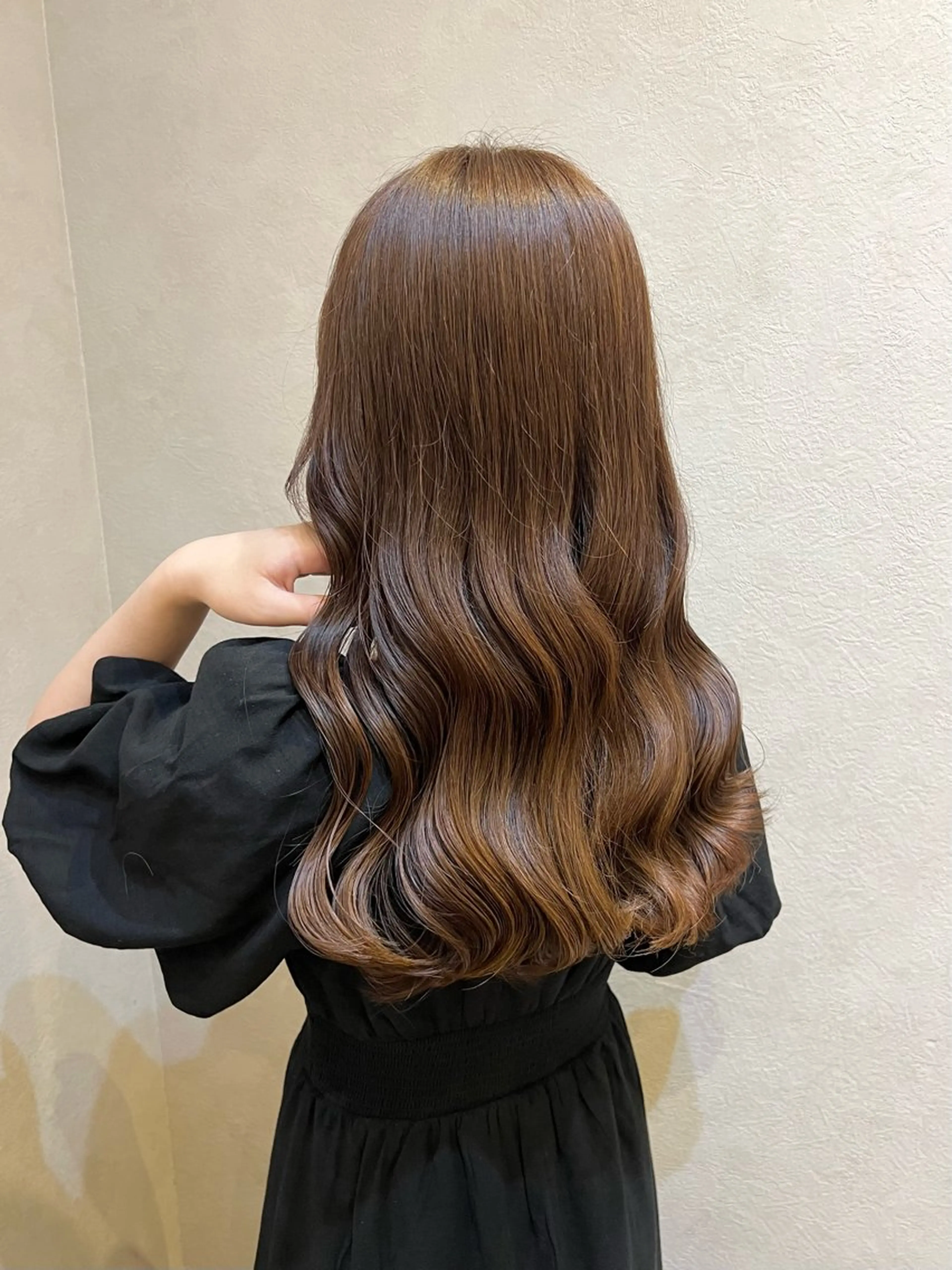 ロング カット ヘアカラー トリートメント 濱野 梨奈のヘアスタイル