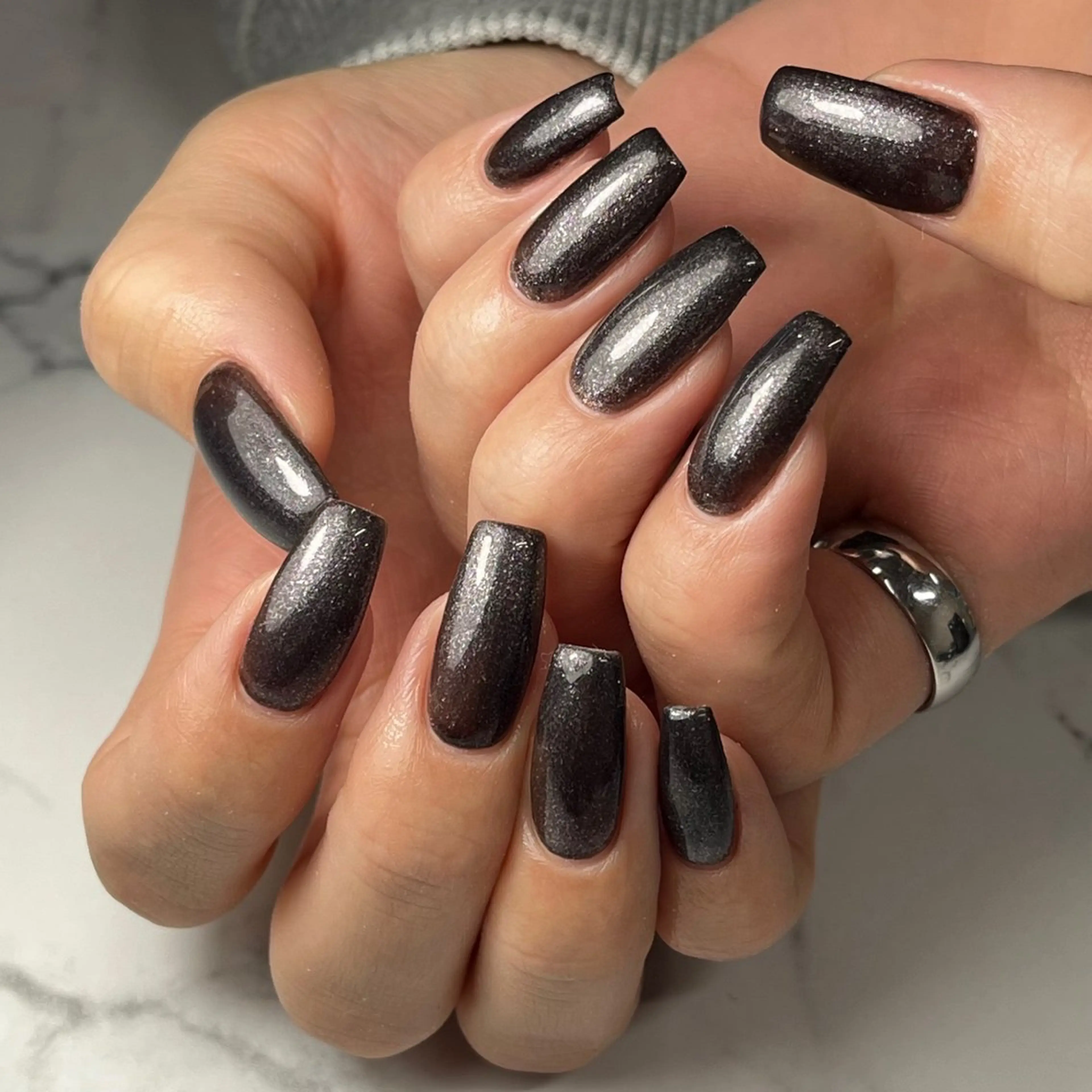 ネイル ワンカラーネイル シンプルネイル スクエアネイル ハンドネイル NAIL NOWのネイルデザイン
