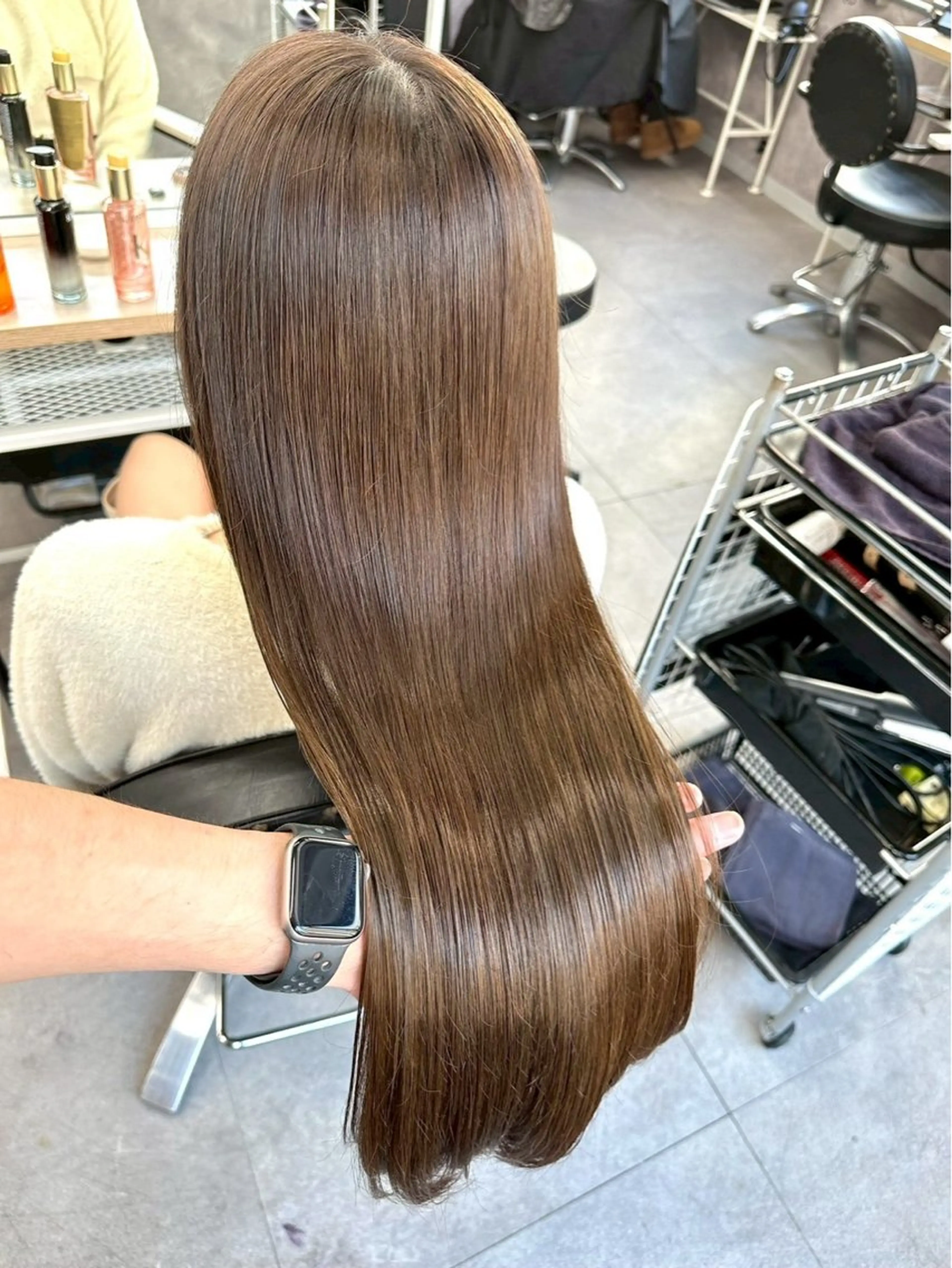 セミロング メンズカット縮毛矯正 スパイラルShionのヘアスタイル
