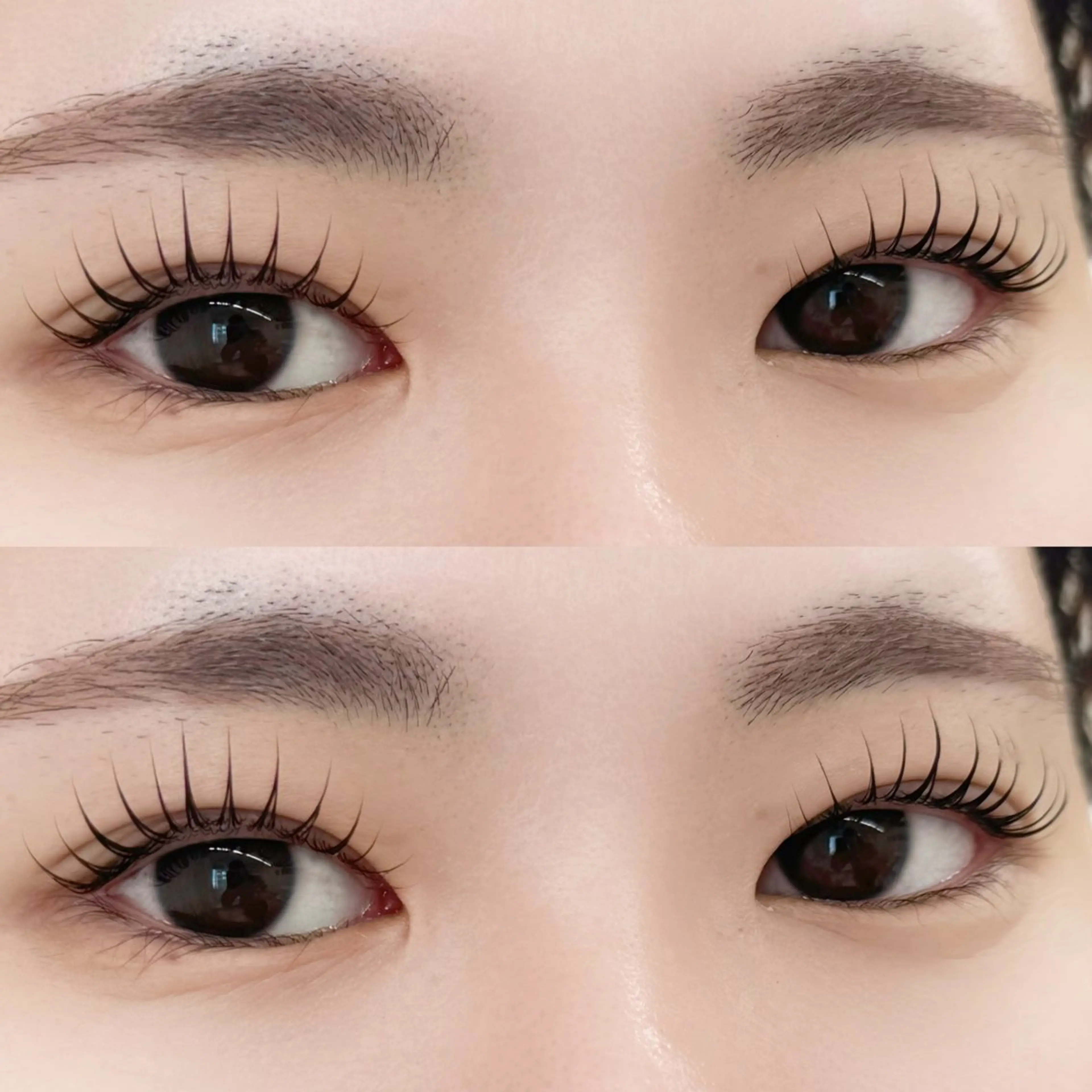 マツエク・マツパ 束感まつ毛 フラットラッシュ 韓国風マツエク ナチュラル まつげパーマ CLUTCH江坂 こんどうのマツエク・マツパデザイン