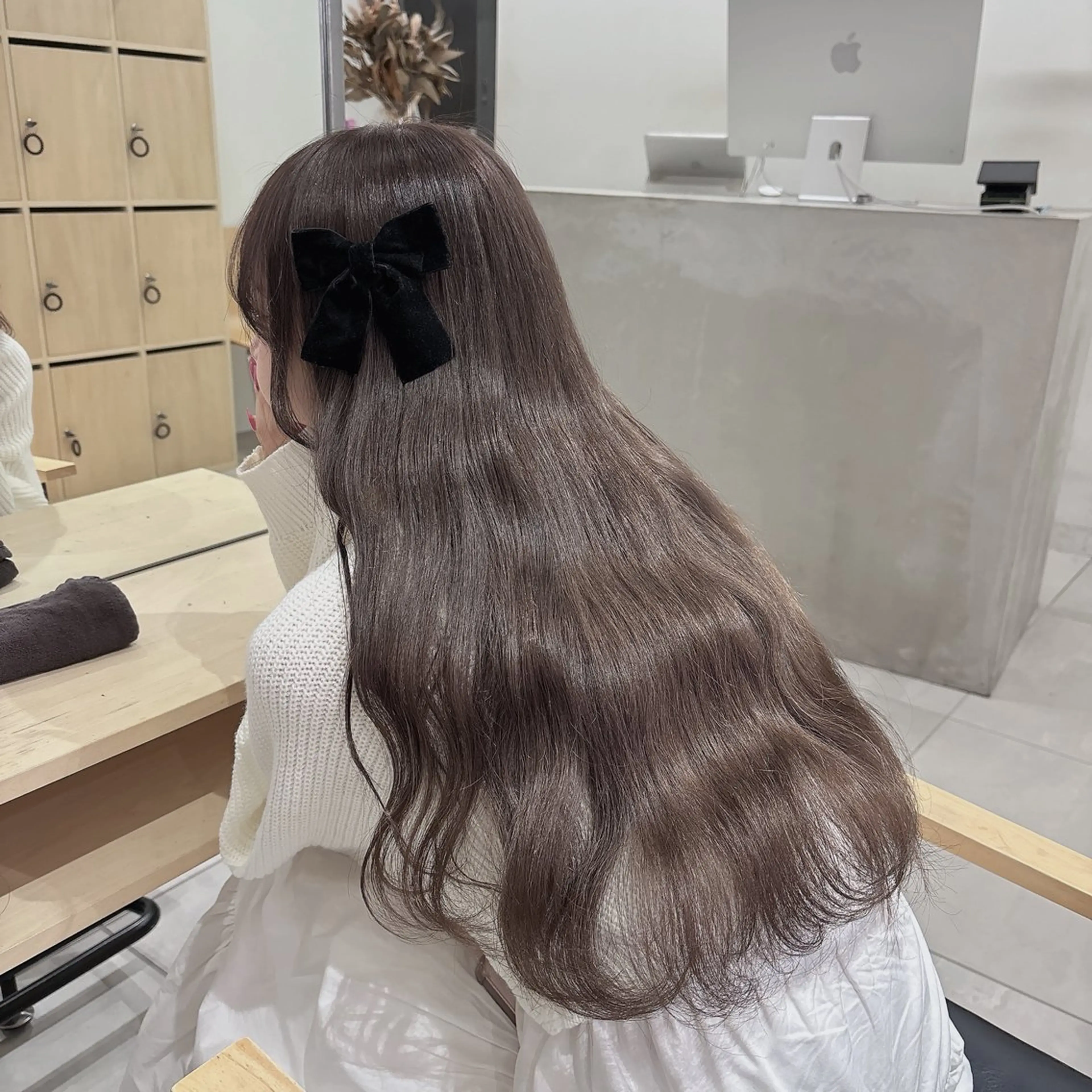 カラー ヘアカラー トリートメント ヘッドスパ ヘアセット 透明感/グレージュ/ ベージュ/るな🪽のヘアスタイル