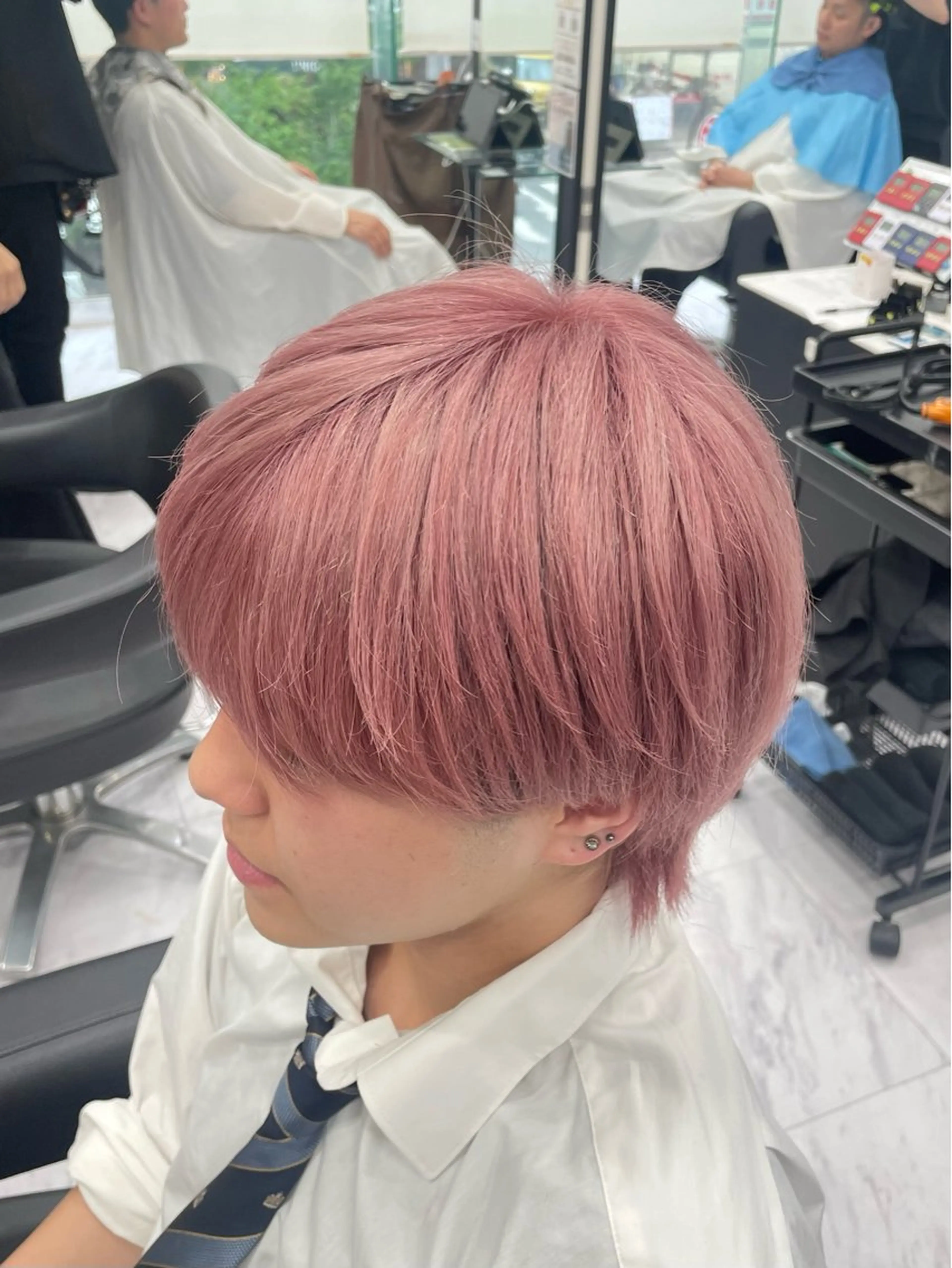 カラー メンズ カット ヘアカラー 🐥くまがい💛 ダブルカラー／パーマのヘアスタイル