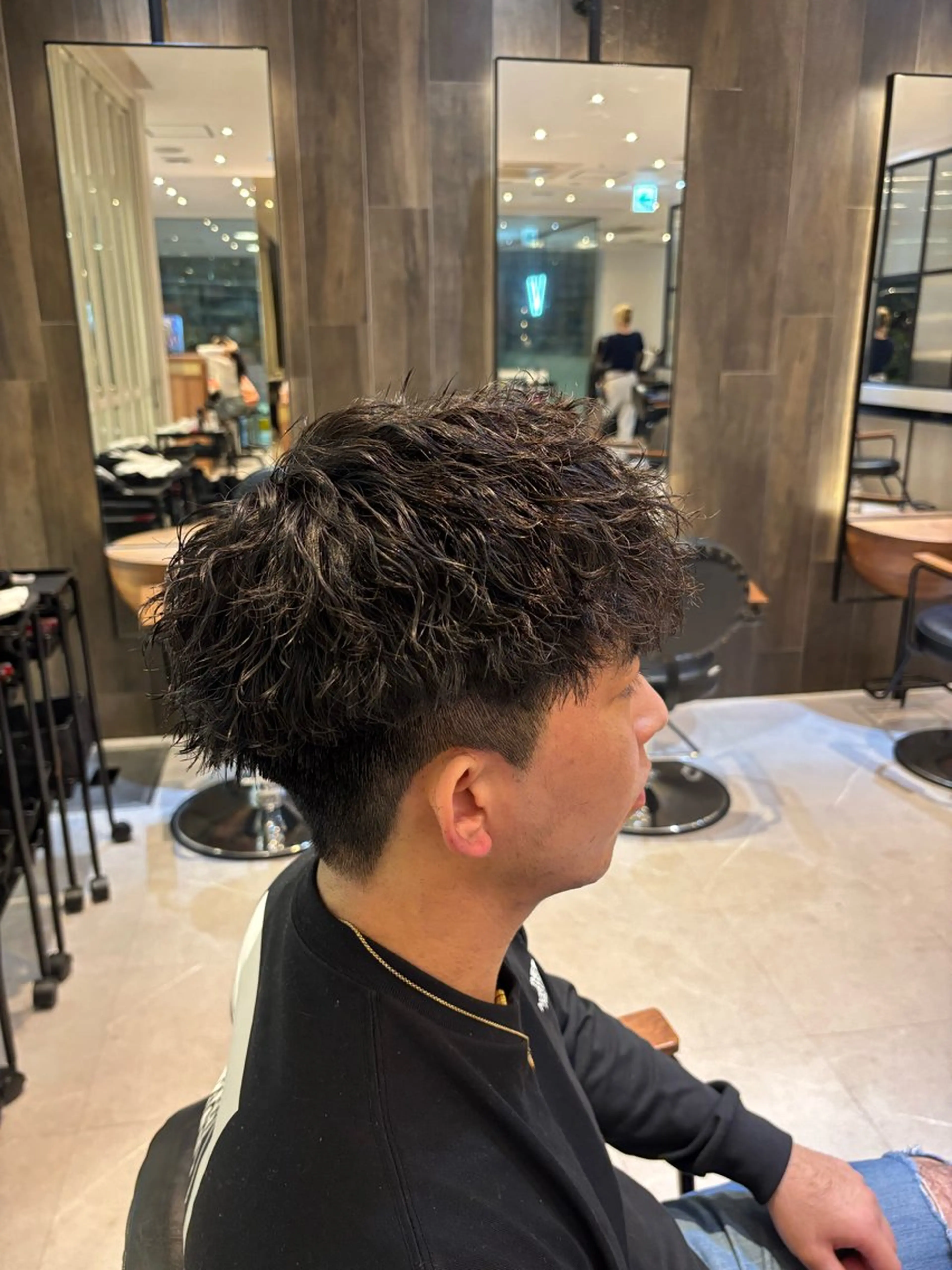 パーマ メンズ メンズパーマ カット パーマ メンズ特化/ 透明感カラー/りなのヘアスタイル