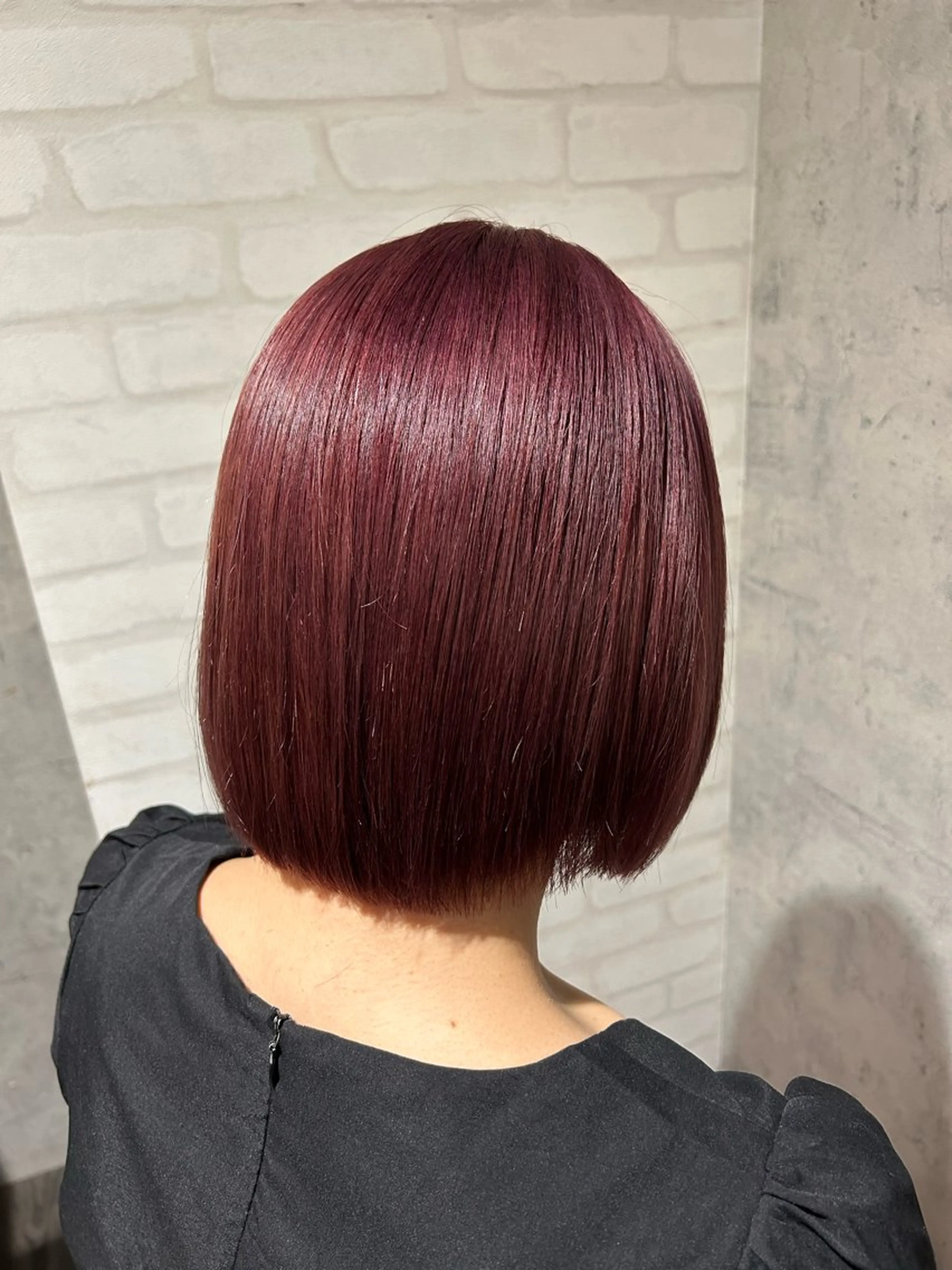 ショート カラー カシス ボブ カット ヘアカラー トリートメント パーソナルカラー 診断🍀マリンのヘアスタイル
