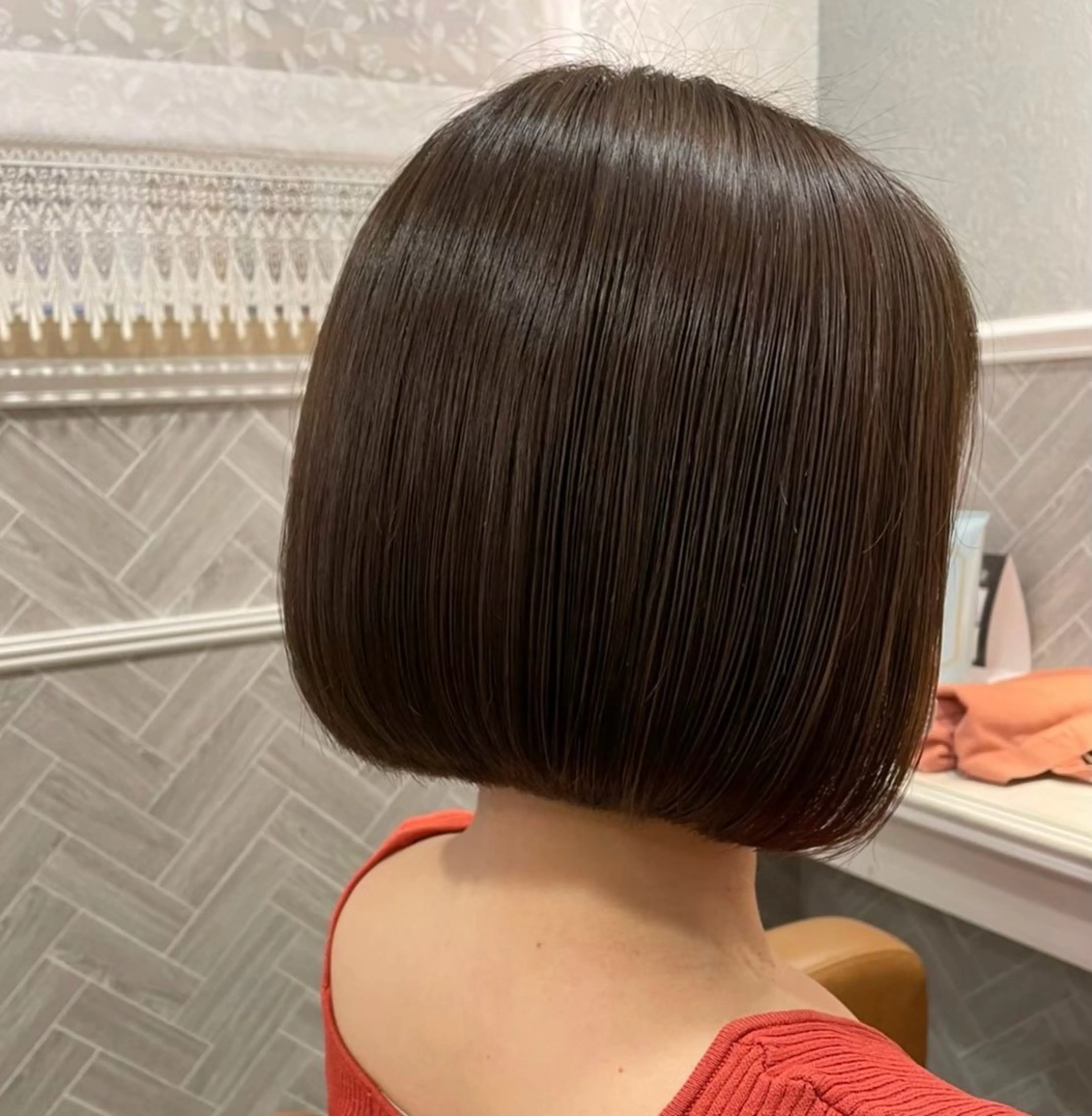 ショート ボブ/顔周りレイヤー /遼祐💫のヘアスタイル