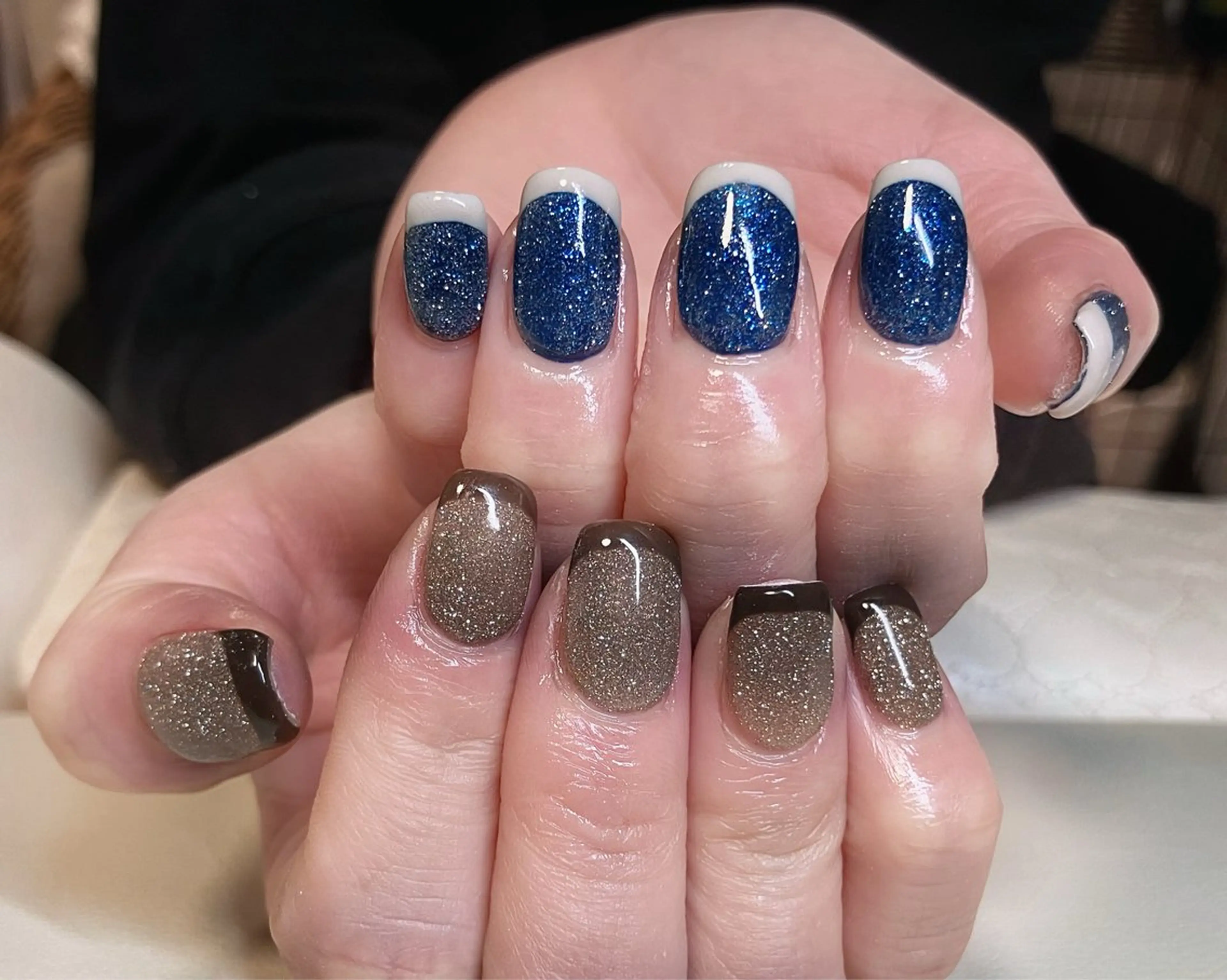 ネイル アートネイル ジェルネイル キラキラネイル マグネットネイル 大理石ネイル(マーブル) ハンドネイル RinRin　nail所属・孔 ジンシェンのネイルデザイン