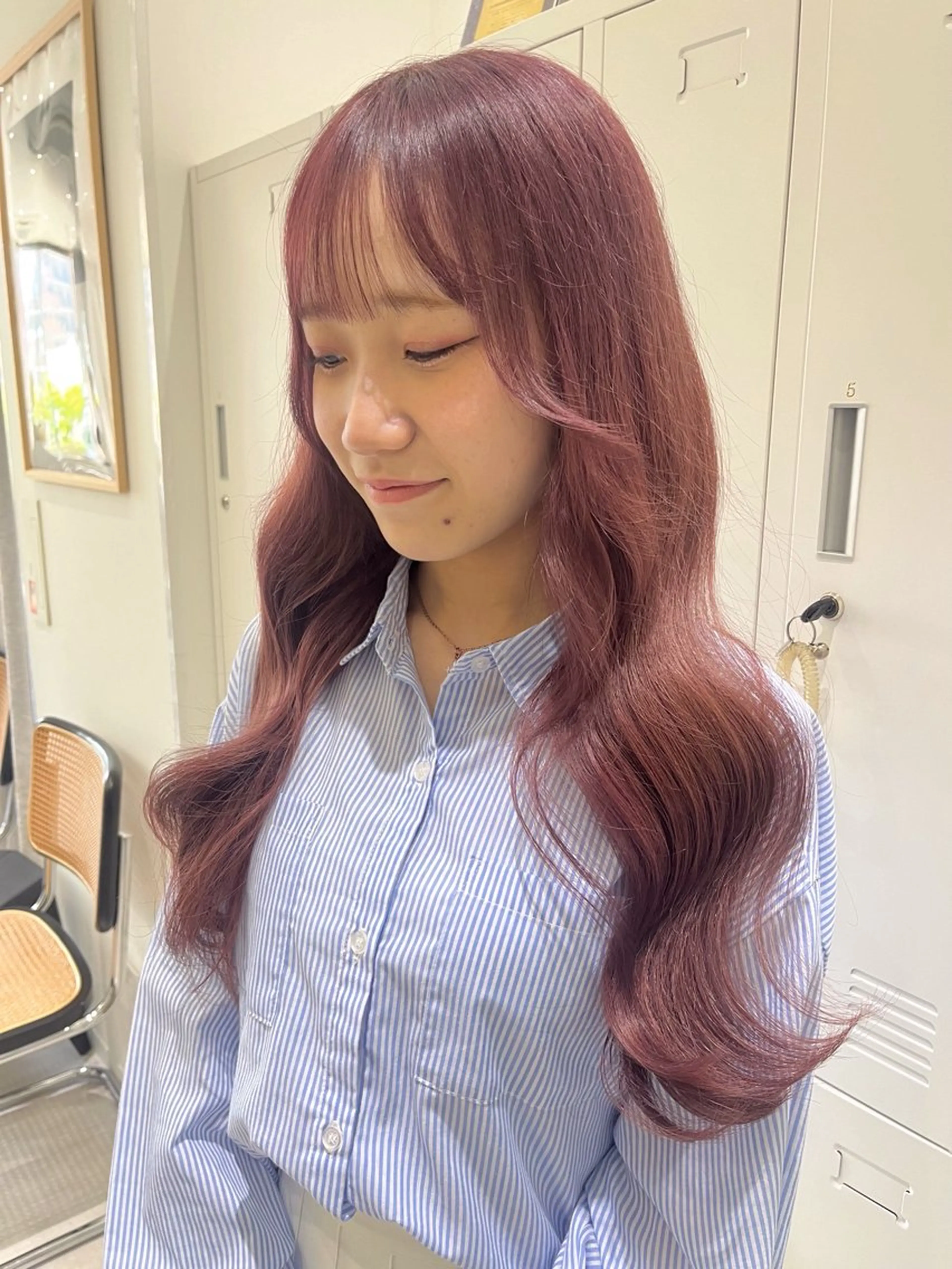 ロング ヘアカラー zina福岡天神📛 井上美乃里のヘアスタイル