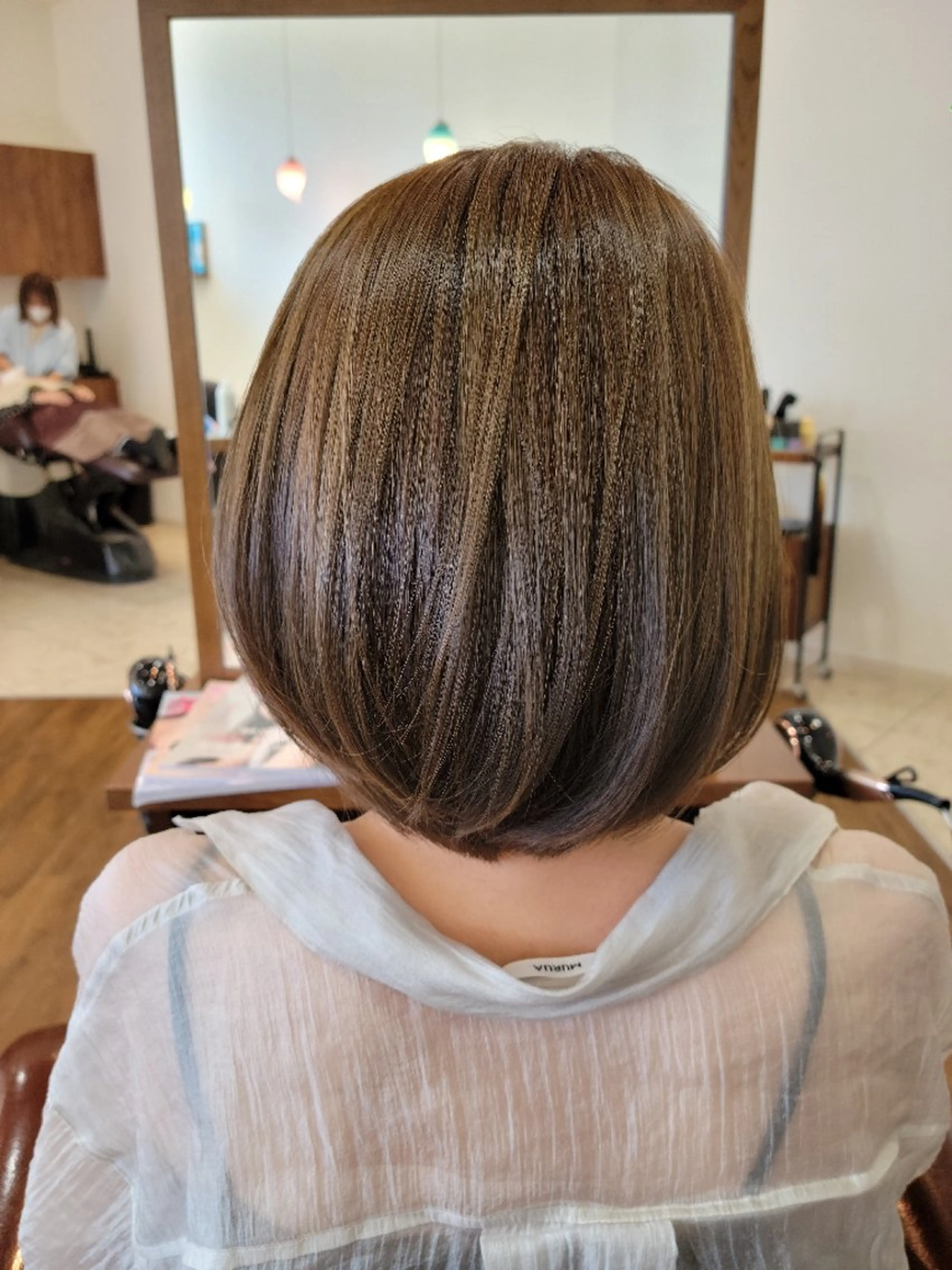 ミディアム カラー 中川 秀明のヘアスタイル