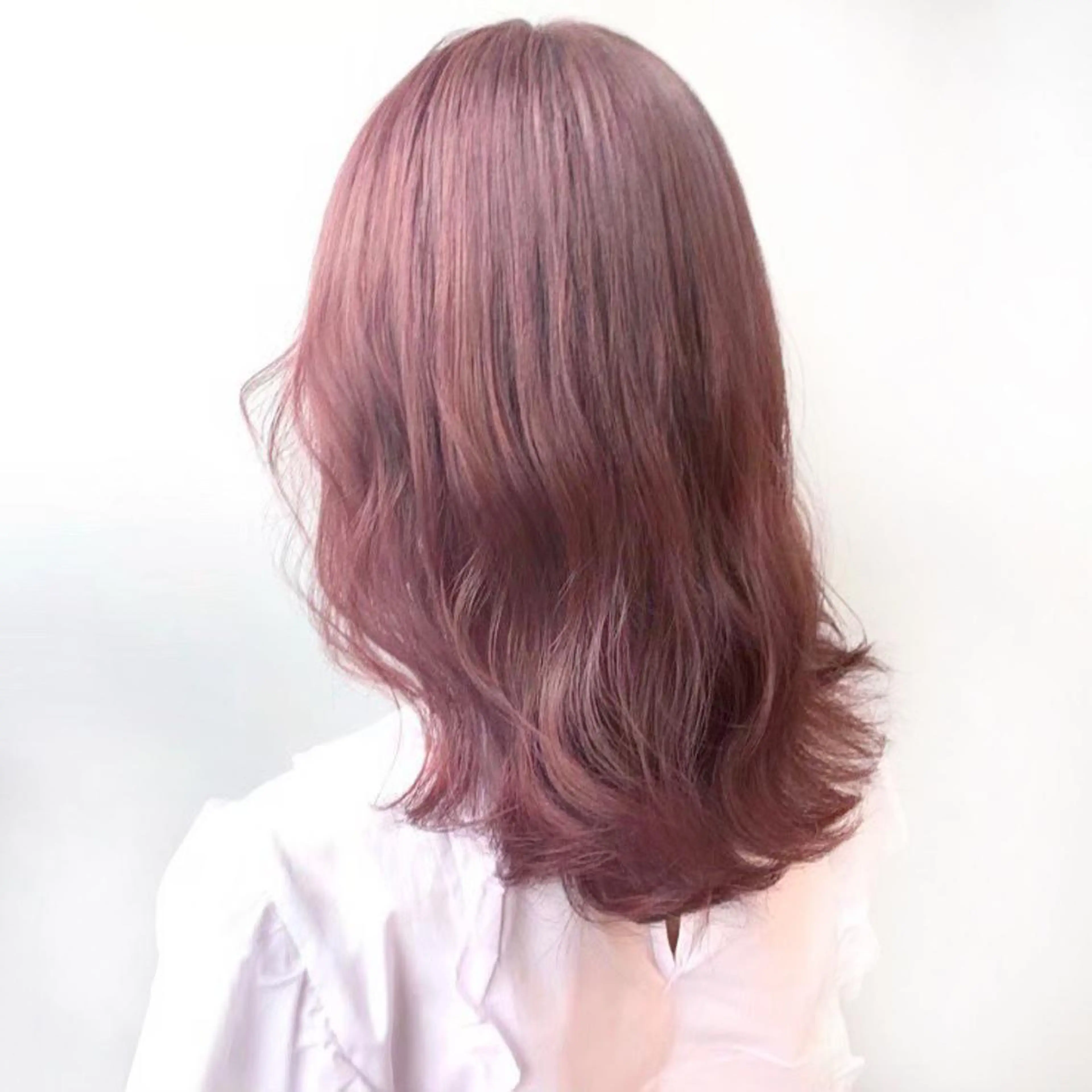 ミディアム カラー ヘアアレンジ 💕ブリーチカラー☁ 髪質改善💖サワのヘアスタイル