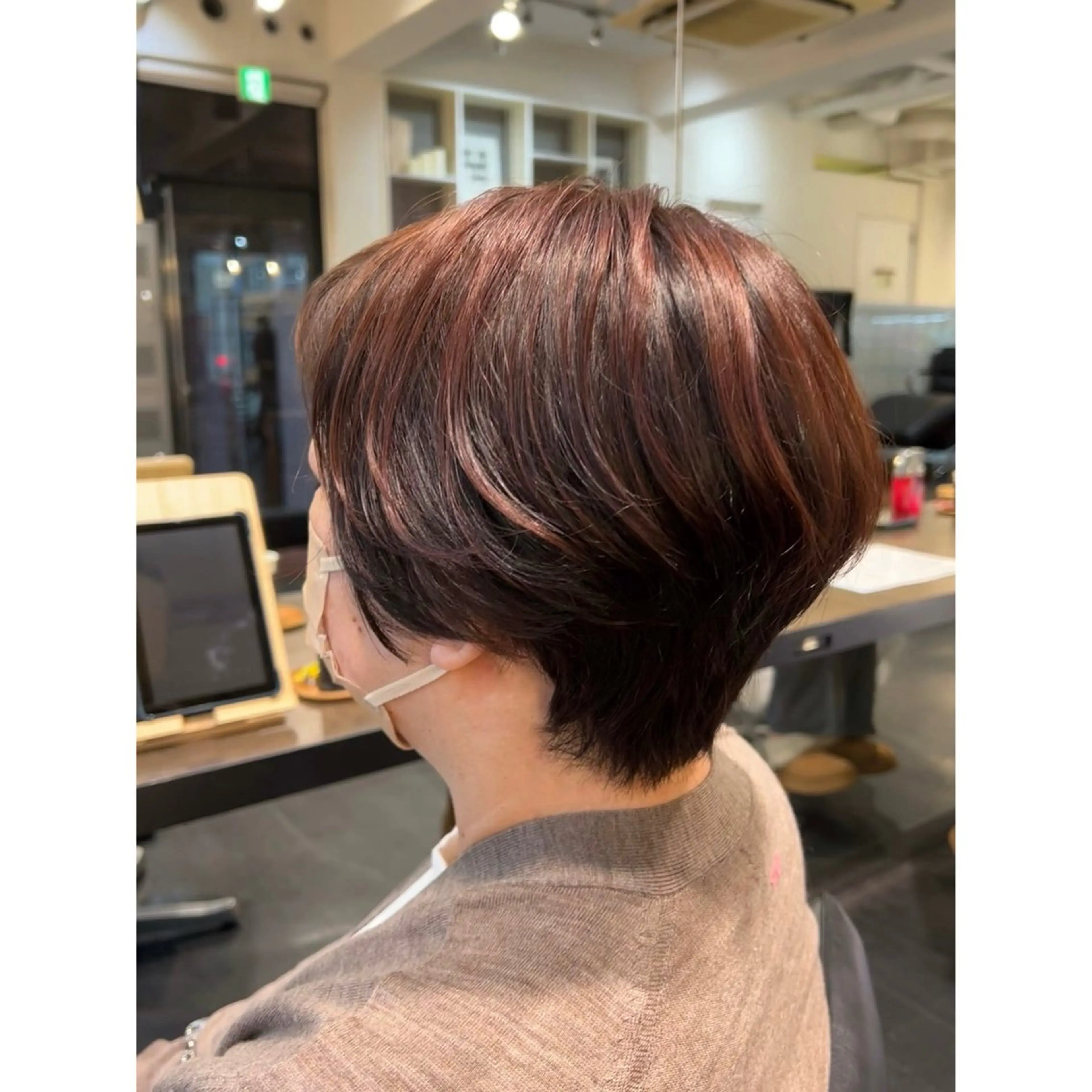 ショート カラー ハンサムショート ベリーショート ショートヘア カット ヘアカラー Mplus  二子玉川所属・◎鹿嶋◎暖色ｶﾗｰ /ﾒﾝｽﾞﾊﾟｰﾏのヘアスタイル