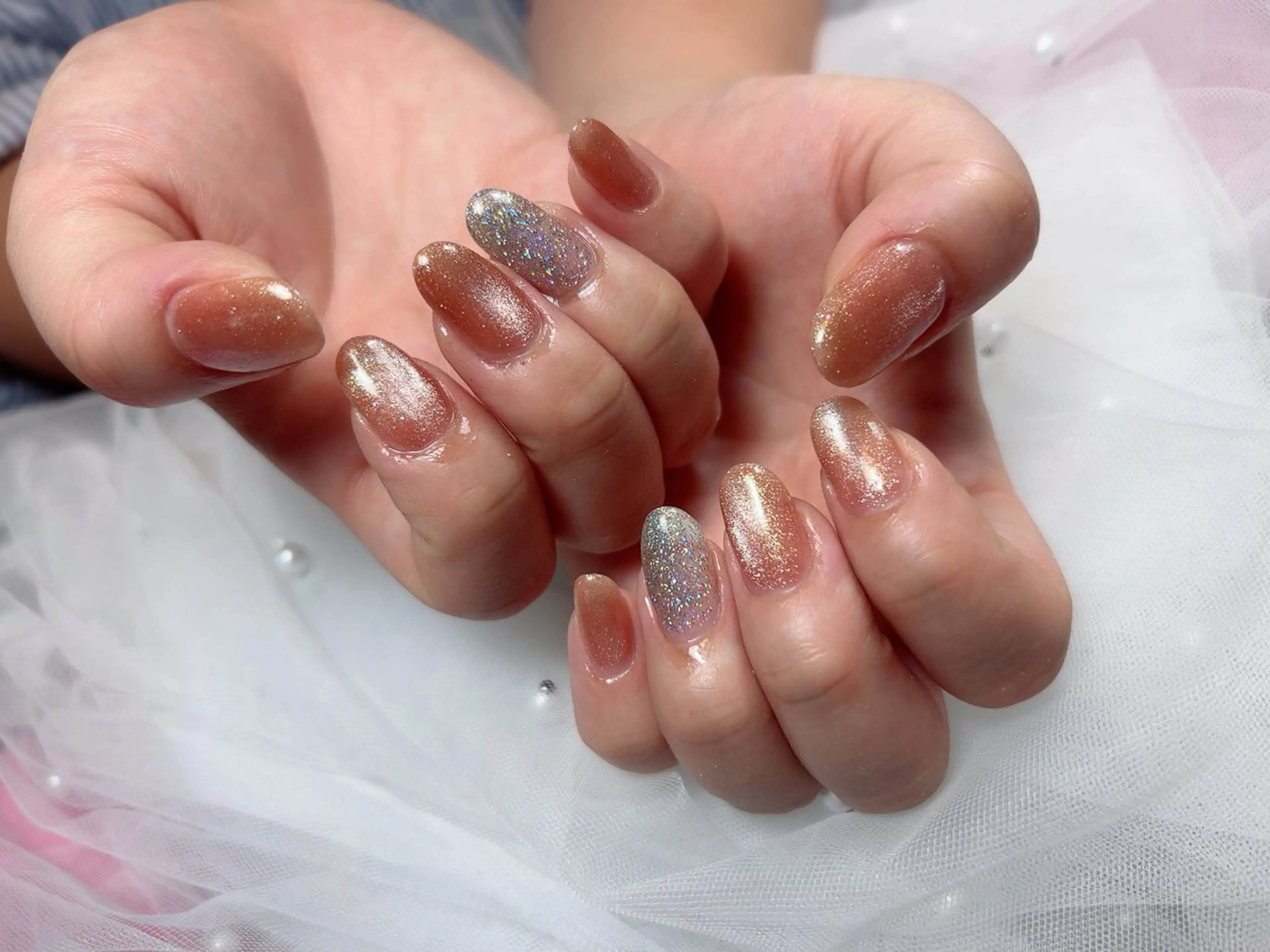 ネイル マグネットネイル マグネットワンカラー ワンカラーネイル ハンドネイル 高野 祐紀のネイルデザイン