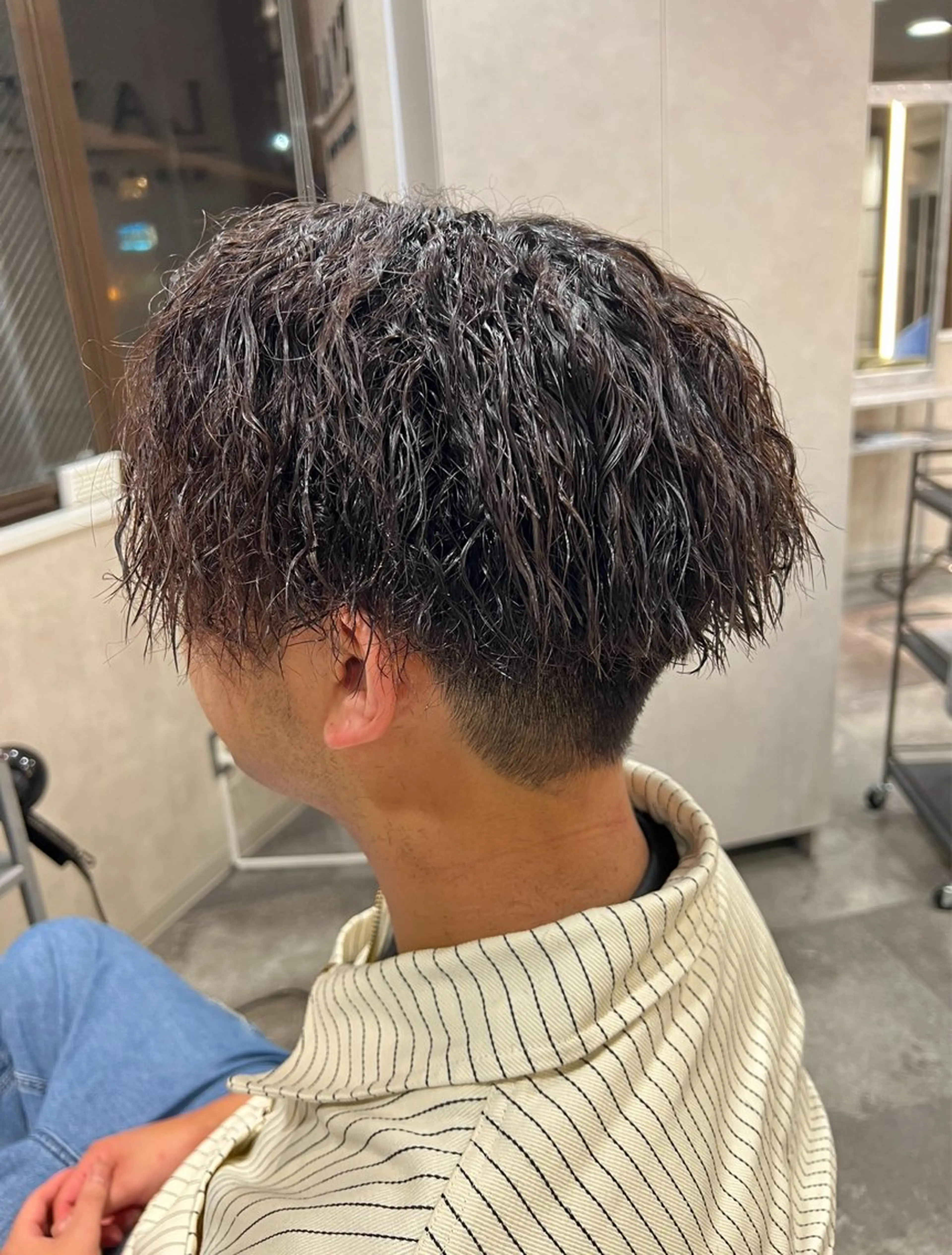 ミディアム パーマ ヘアアレンジ メンズ ミディアムパーマ メンズパーマ メンズショート スパイキーショート メンズツイストパーマ メンズ特化/カラー/ パーマ/ケイシンのヘアスタイル