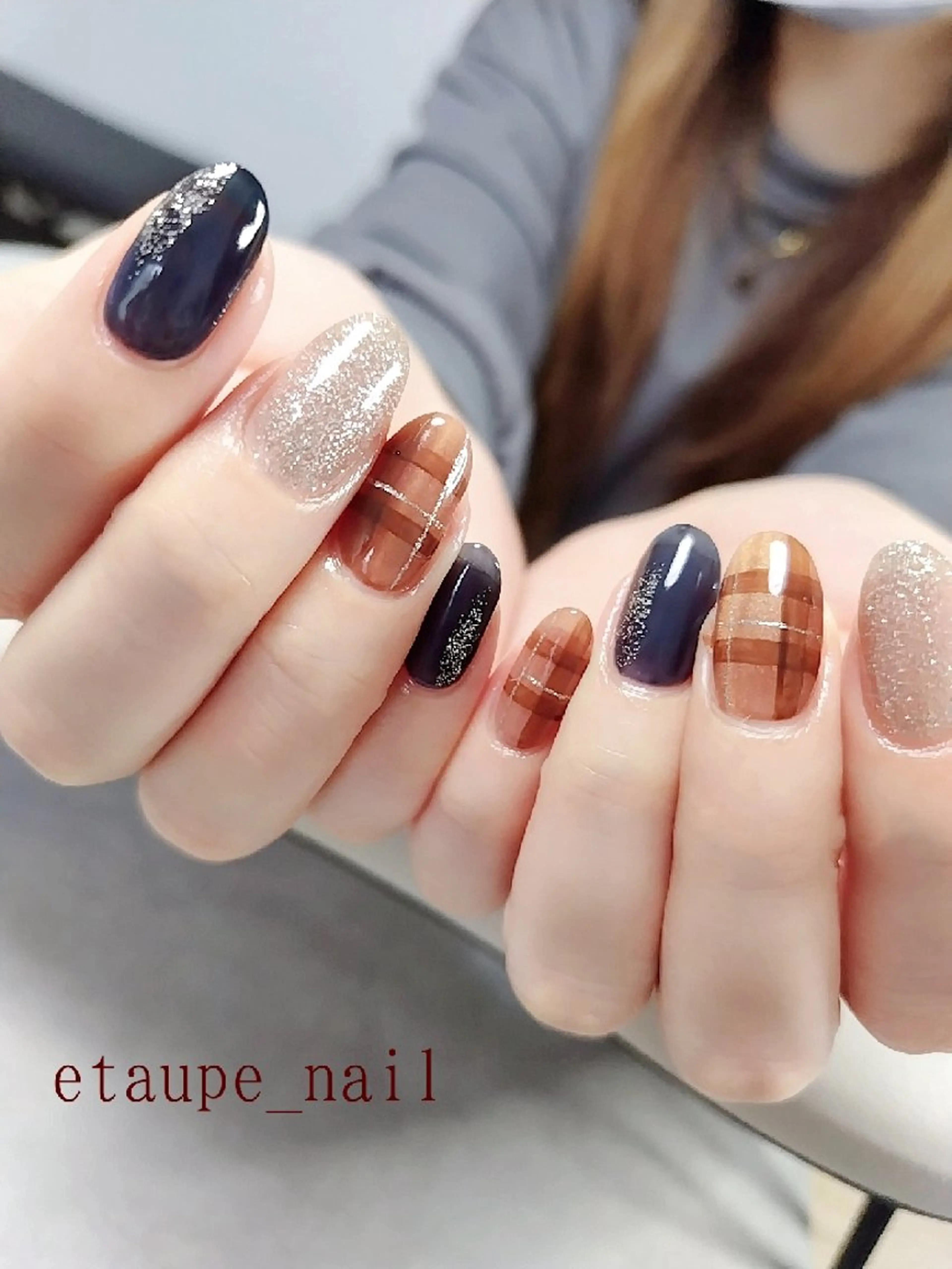 ネイル ジェルネイル グリーン マグネットネイル ニュアンスネイル ハンドネイル etaupe nail所属・向原自宅サロン ★エトープネイルのネイルデザイン