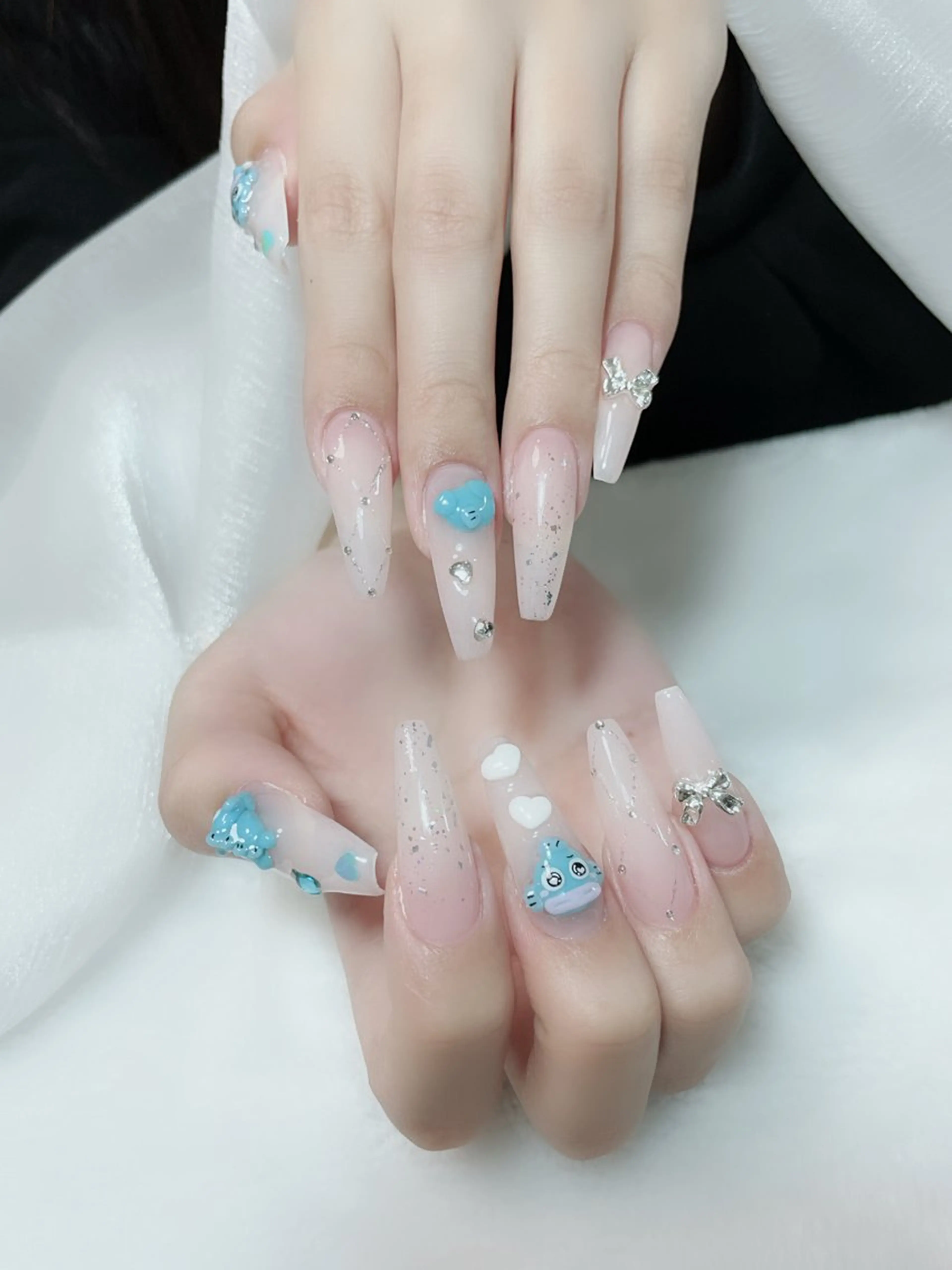 ネイル 長さ出し ネイルチップ Amina nail salonのネイルデザイン