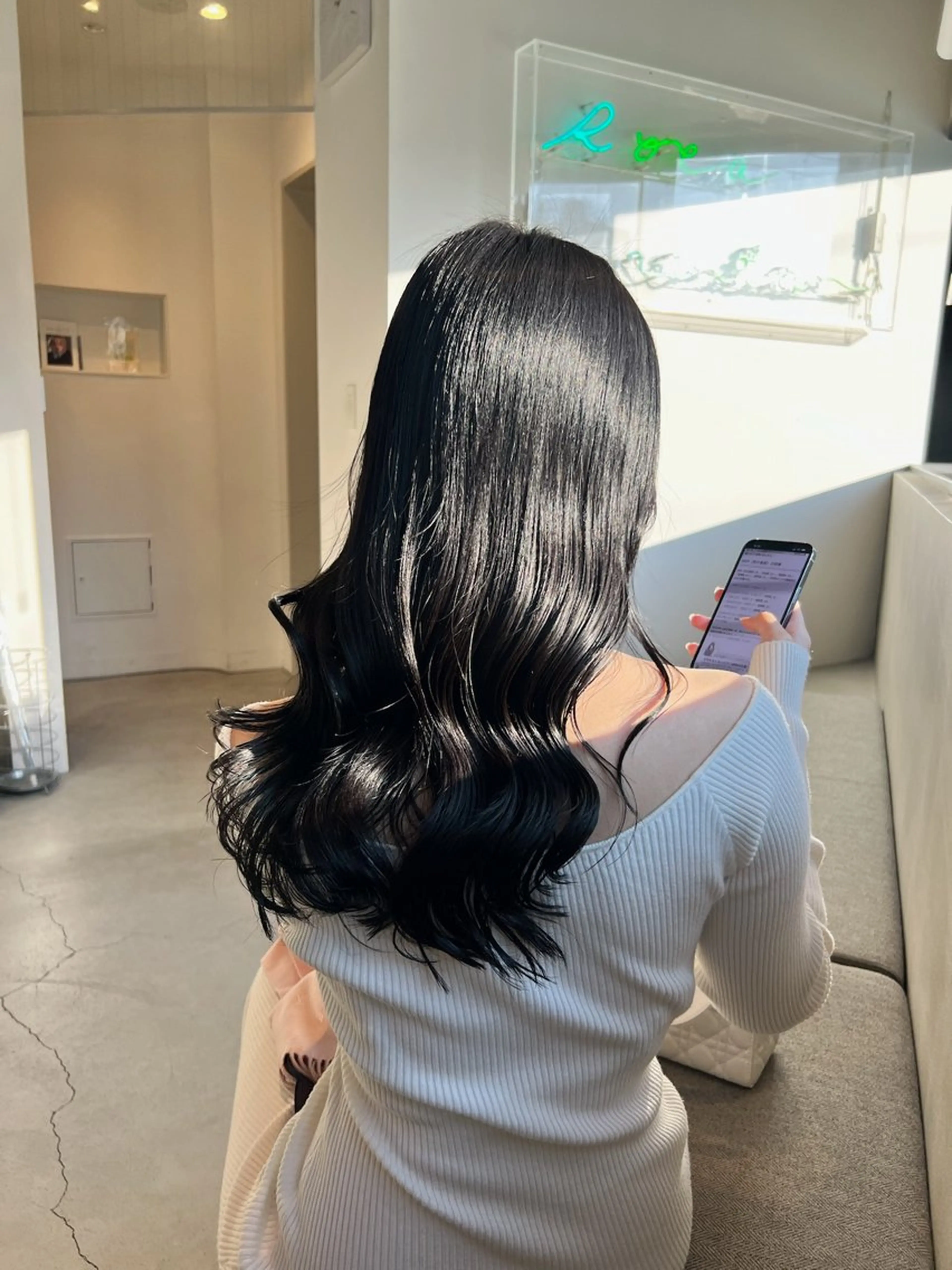 ロング カラー カット ヘアカラー トリートメント 🌐👽フクイ キララ🌎💎のヘアスタイル