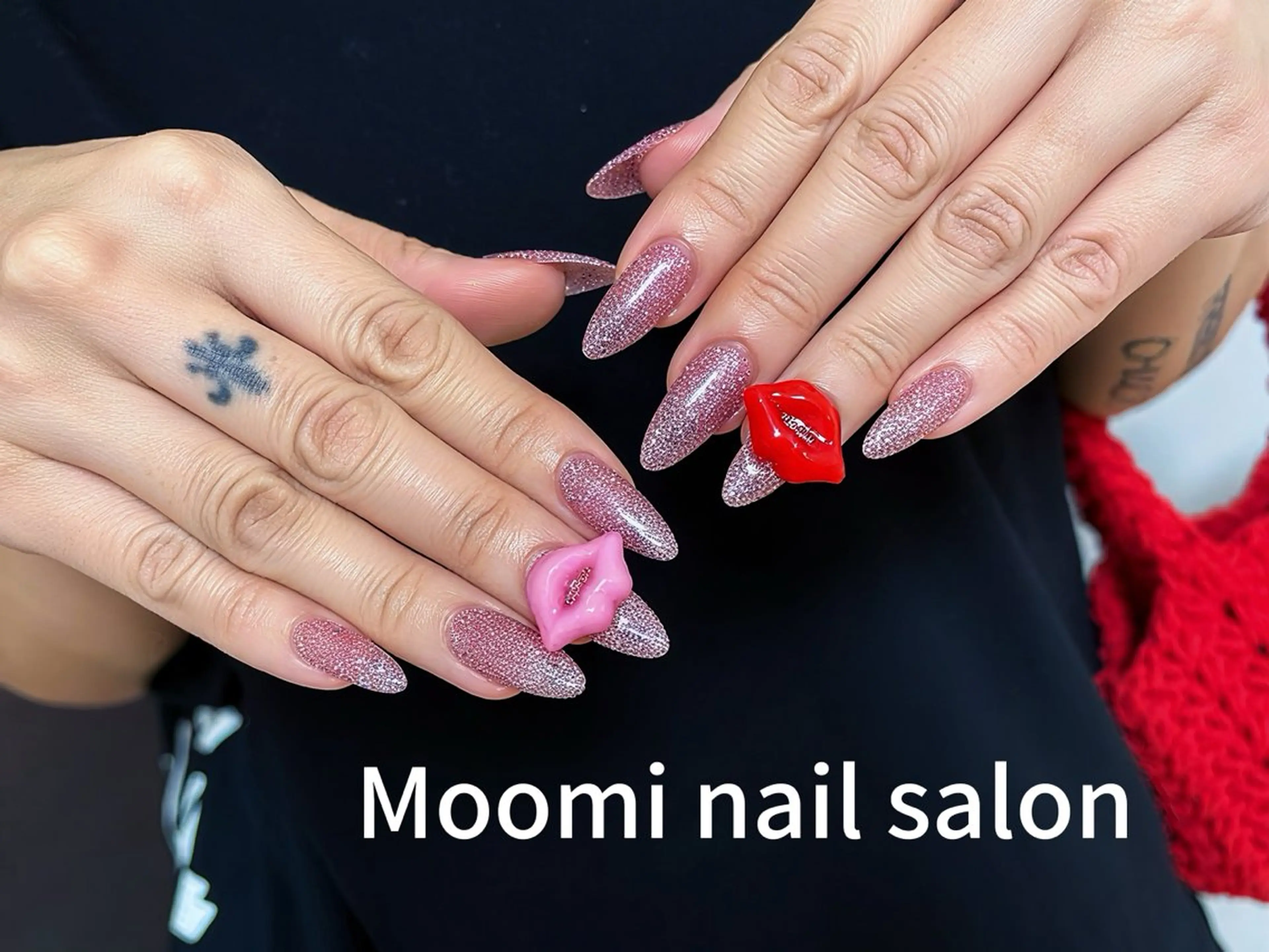 ロング Moomi あずりのネイルデザイン