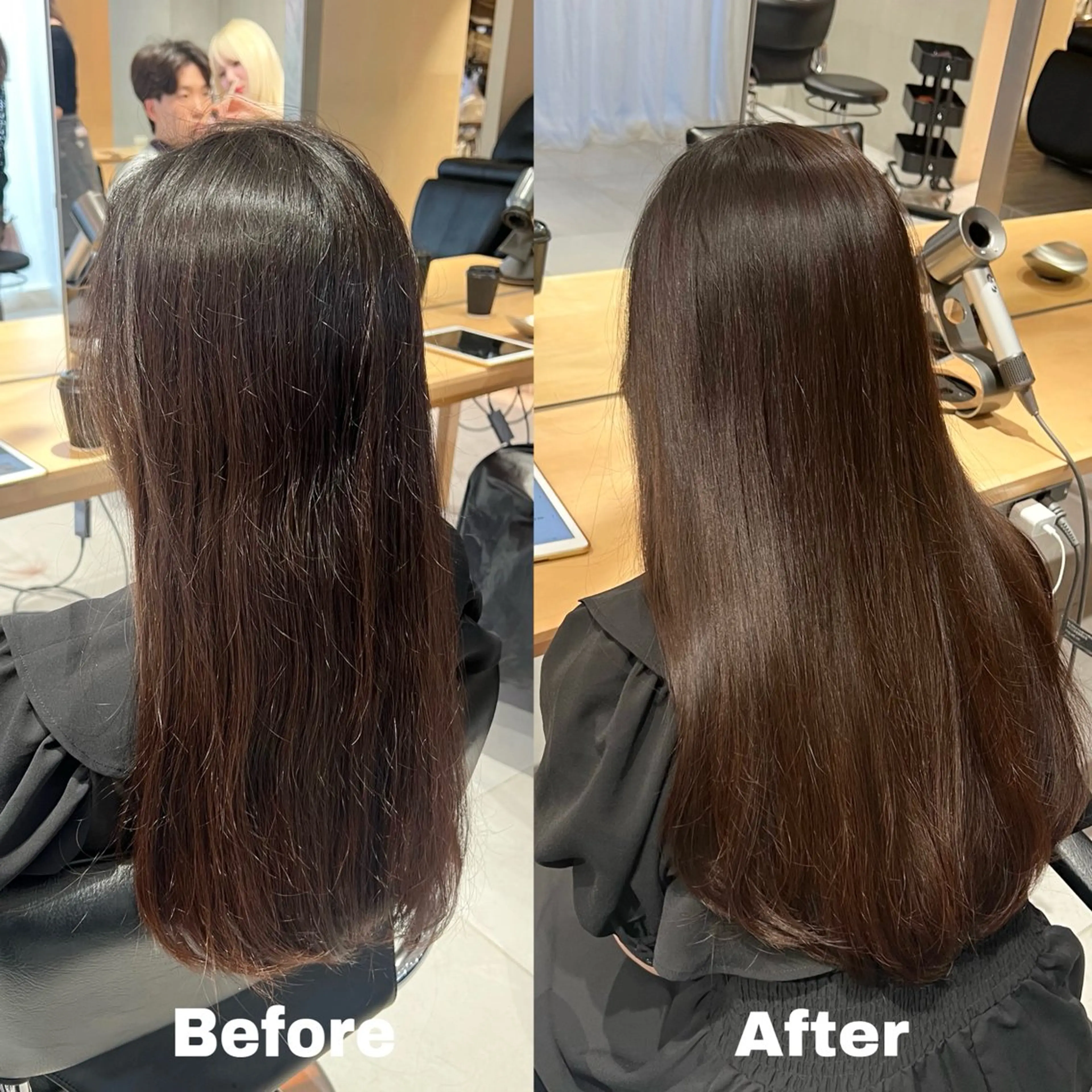 ロング 酸性ストレート 縮毛矯正 トリートメント ヘッドスパ 縮毛矯正/艶カラー 🌻🌻MIREIのヘアスタイル