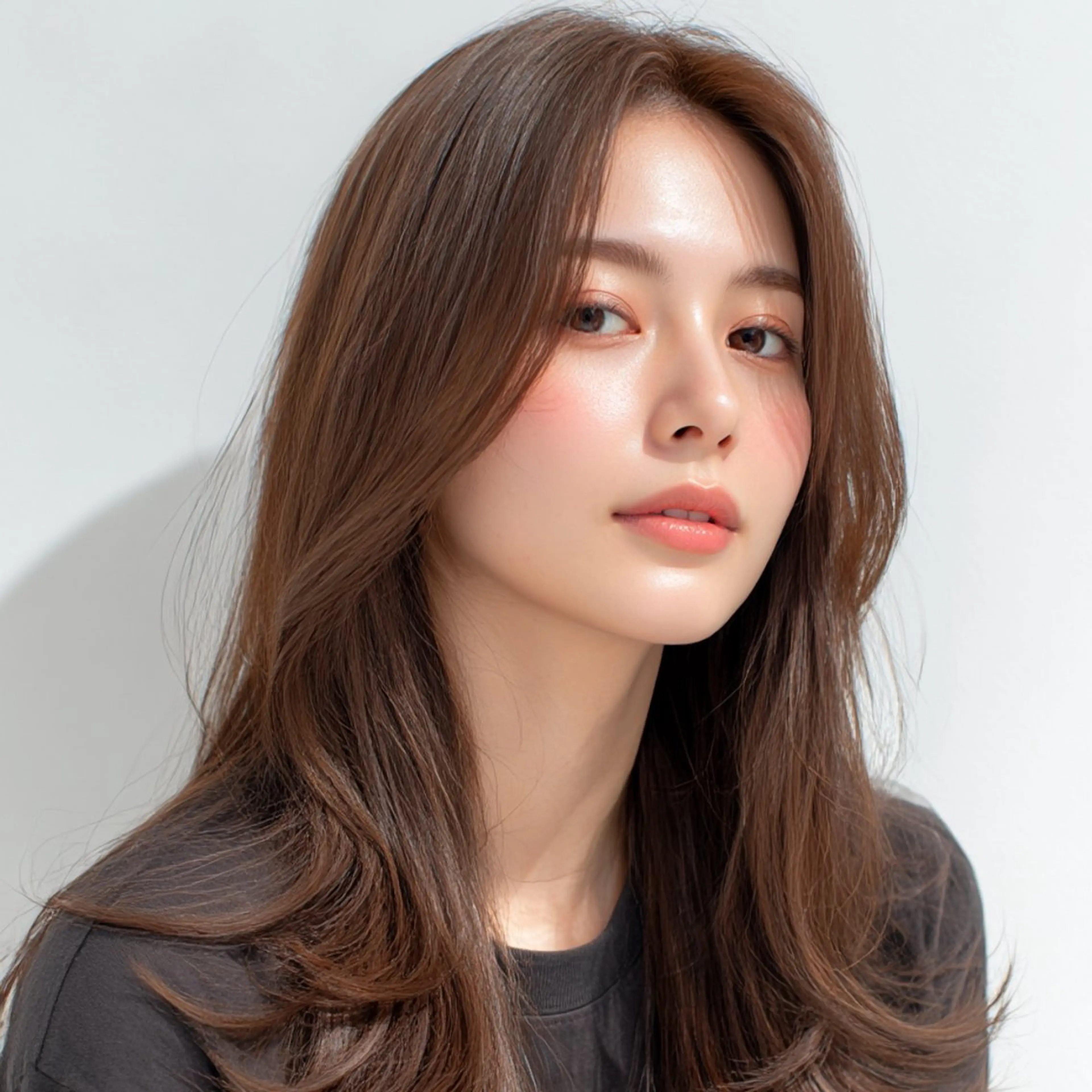 ロング カット 縮毛矯正 飯田 知将のヘアスタイル