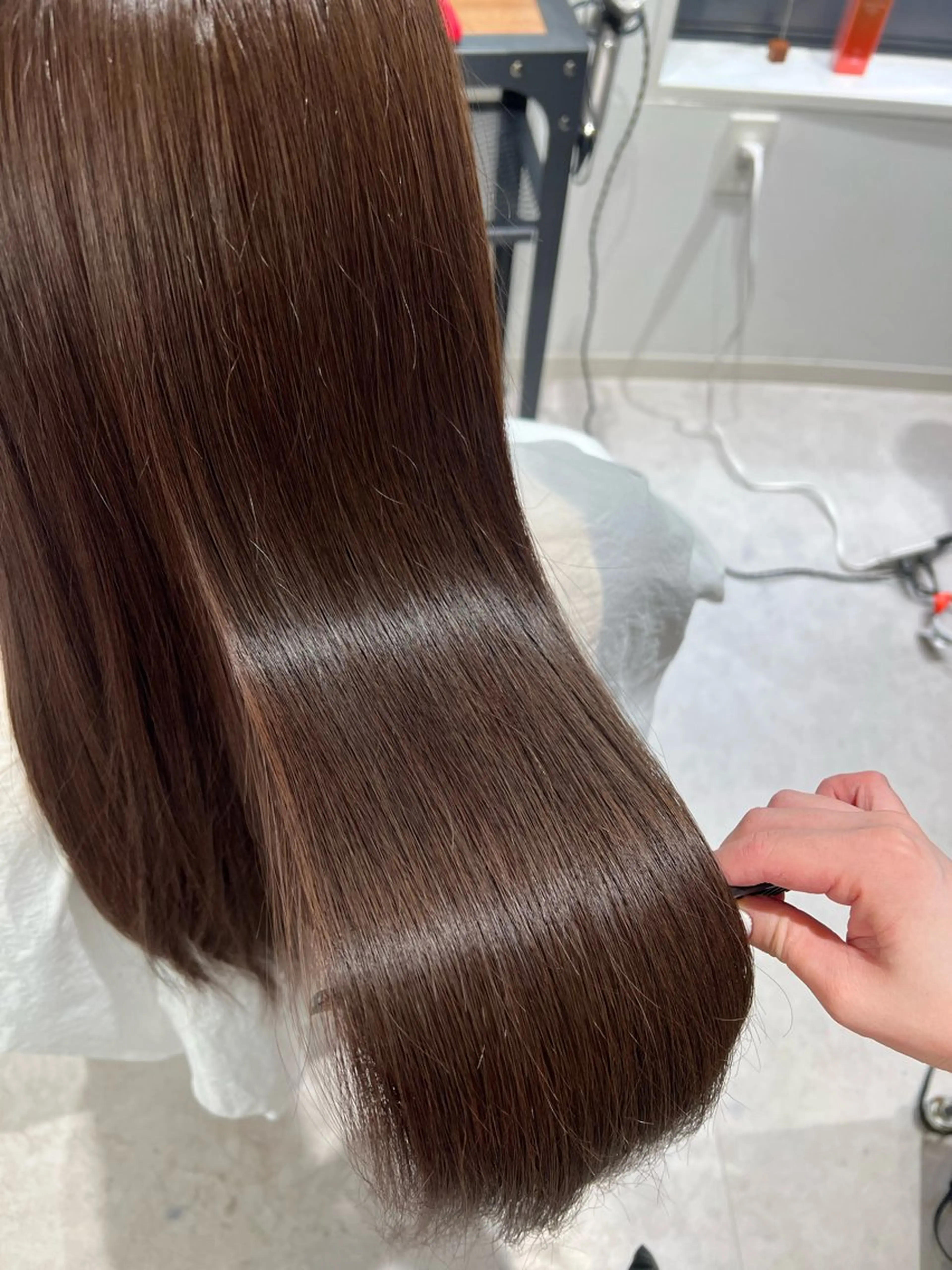 ロング 髪質改善 トリートメント 梅田/似合わせボブ /顔周り/RINKAのヘアスタイル