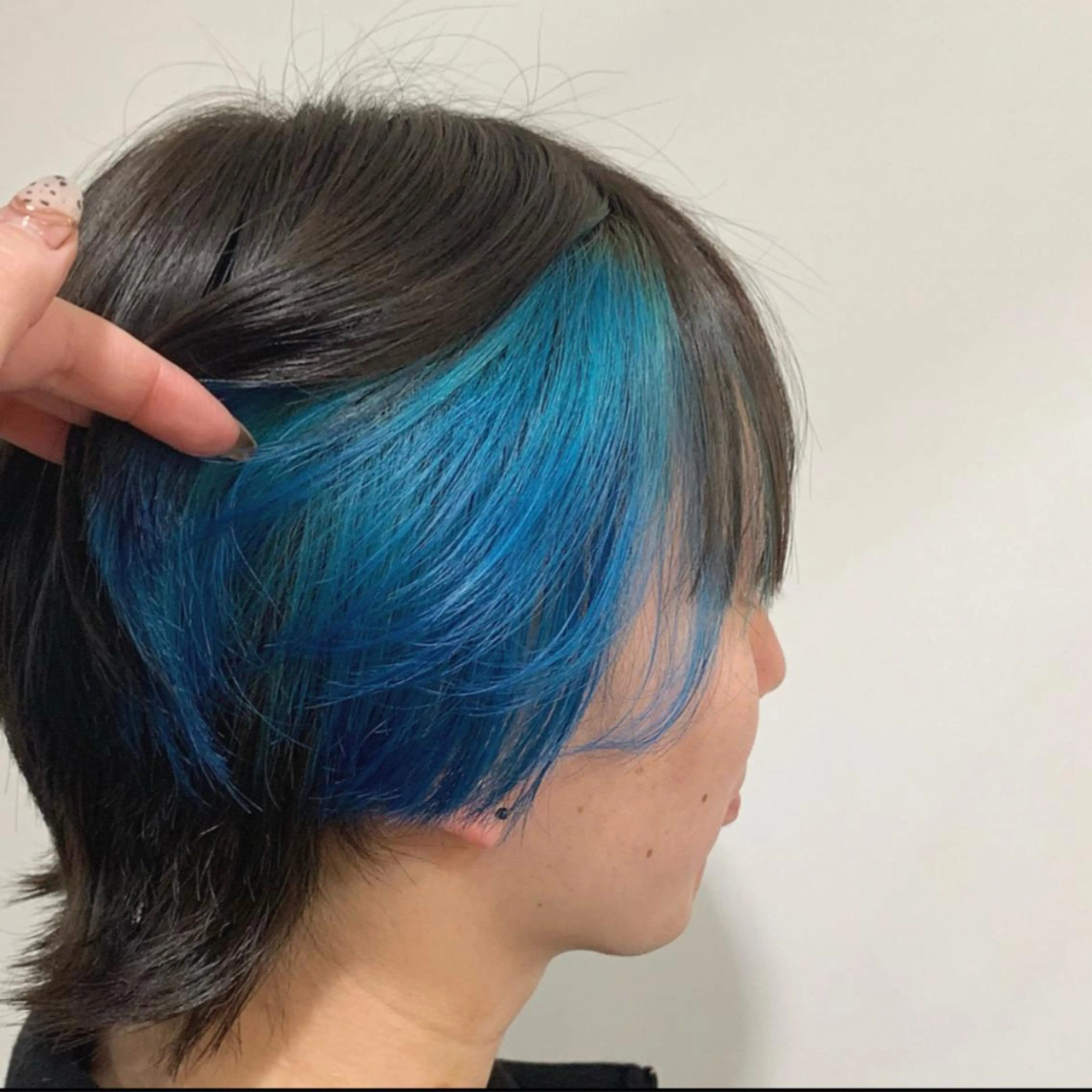 カラー メンズ ブルーカラー ヘアカラー あべ ゆうかのヘアスタイル