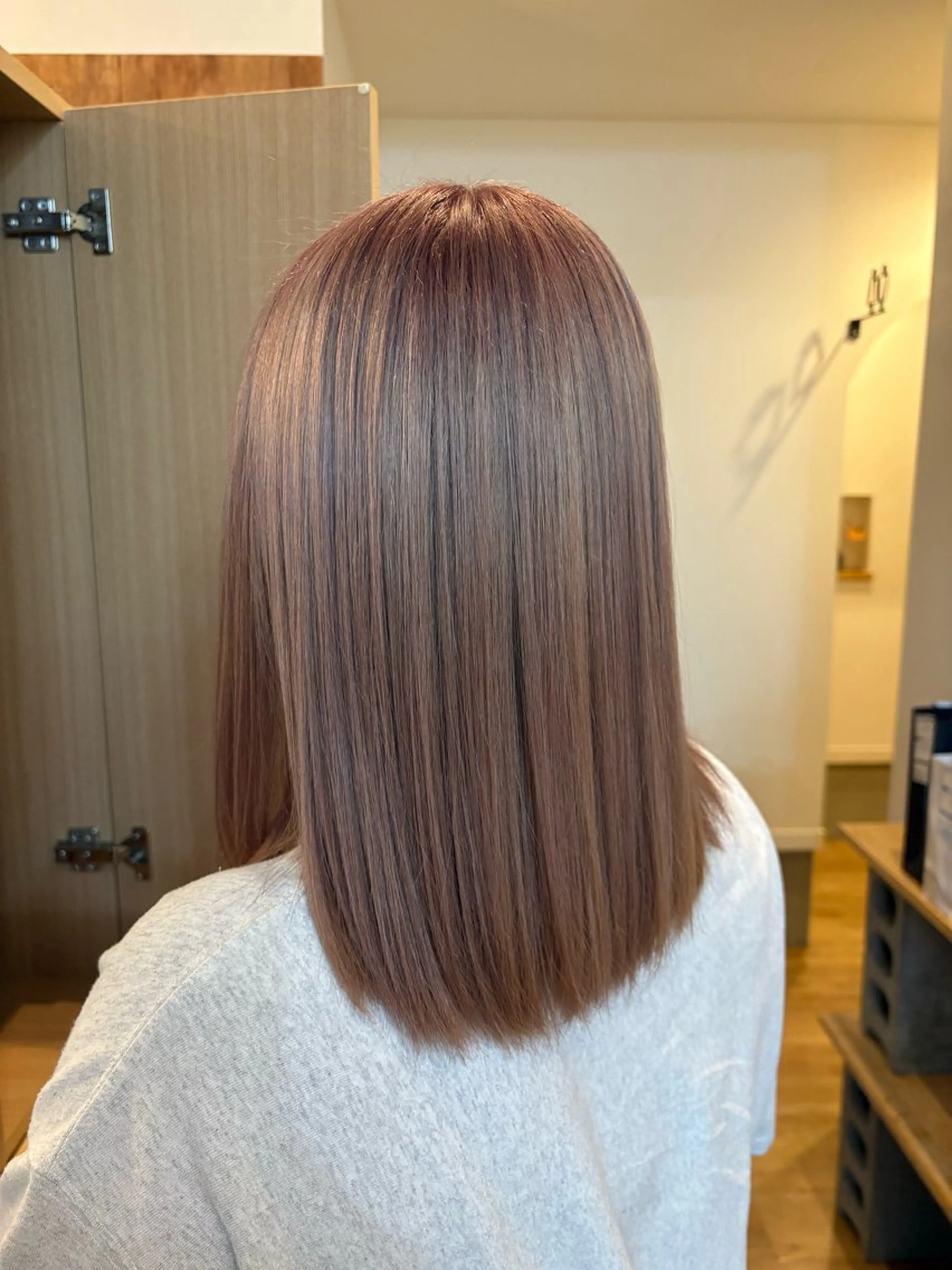 カラー ベージュカラー ピンクカラー ピンクベージュ ritrovo所属・田村 麻衣のヘアスタイル