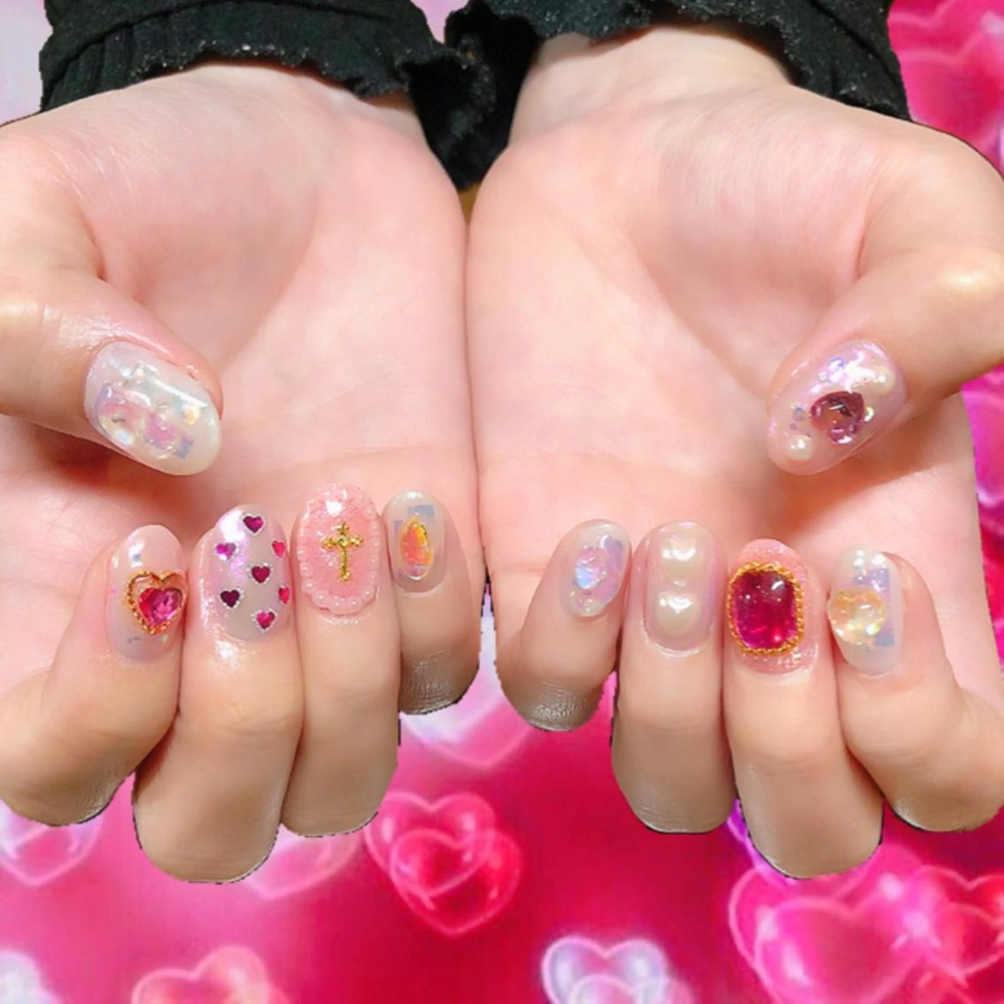 ネイル 持ち込み ハンドネイル フットネイル mi chiのネイルデザイン