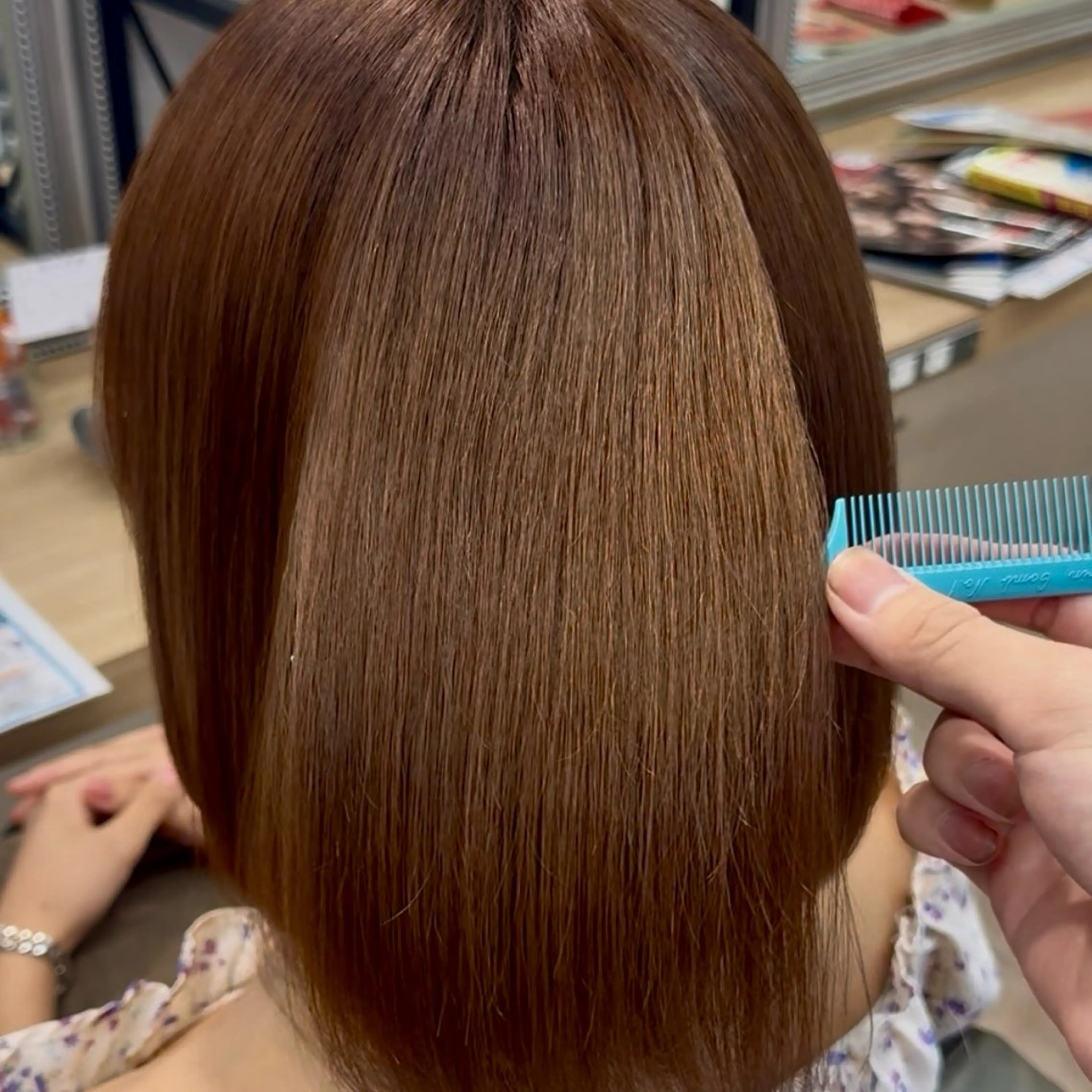ミディアム トリートメント トリートメント 癒しの艶髪ケア /下北沢/赤木僚汰のヘアスタイル