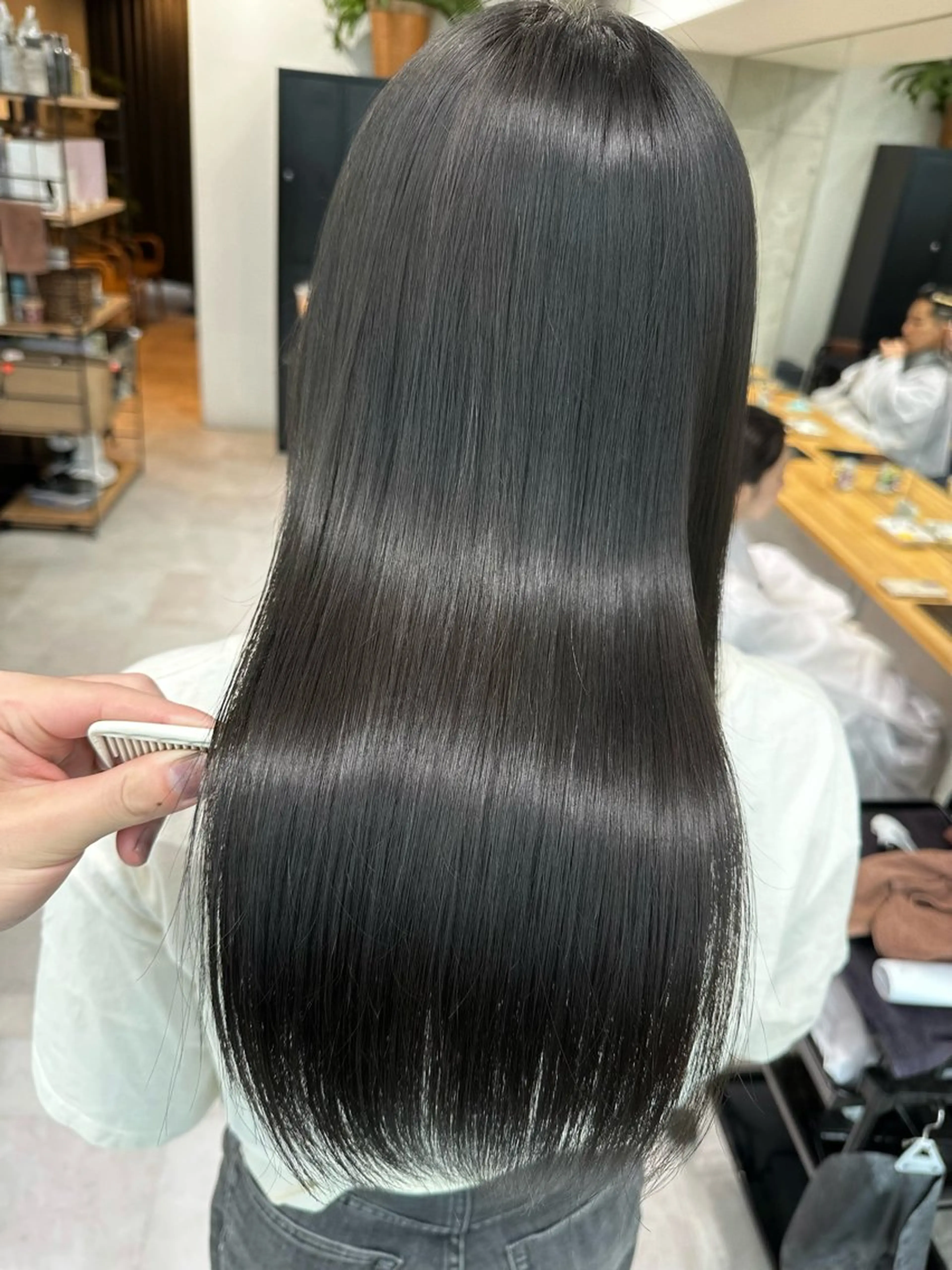 セミロング カット ヘアカラー トリートメント ✨似合わせカット/ 艶カラー恵比寿✨のヘアスタイル