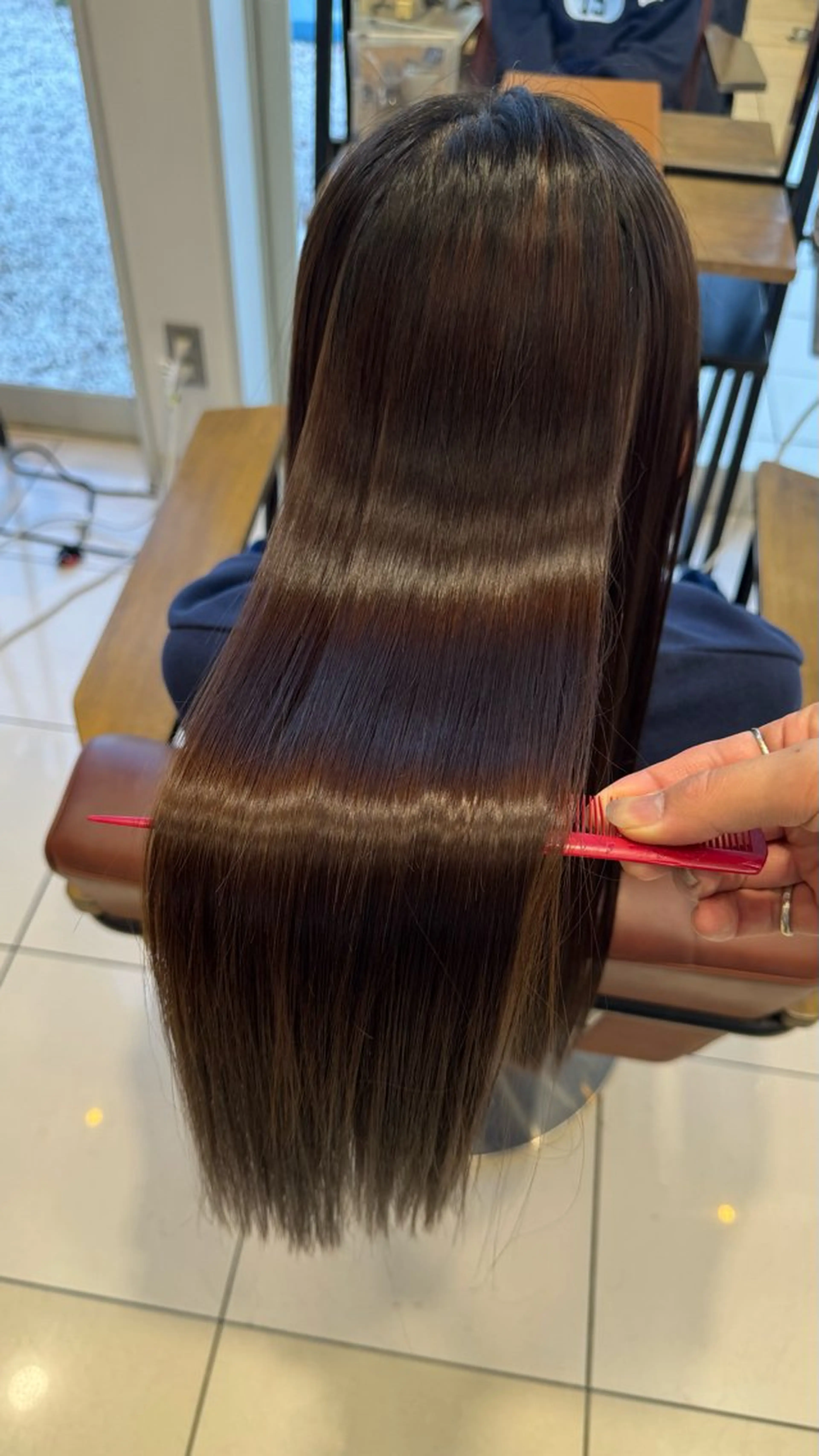 ロング 縮毛矯正 縮毛矯正/髪質改善 特化/冨島智基のヘアスタイル