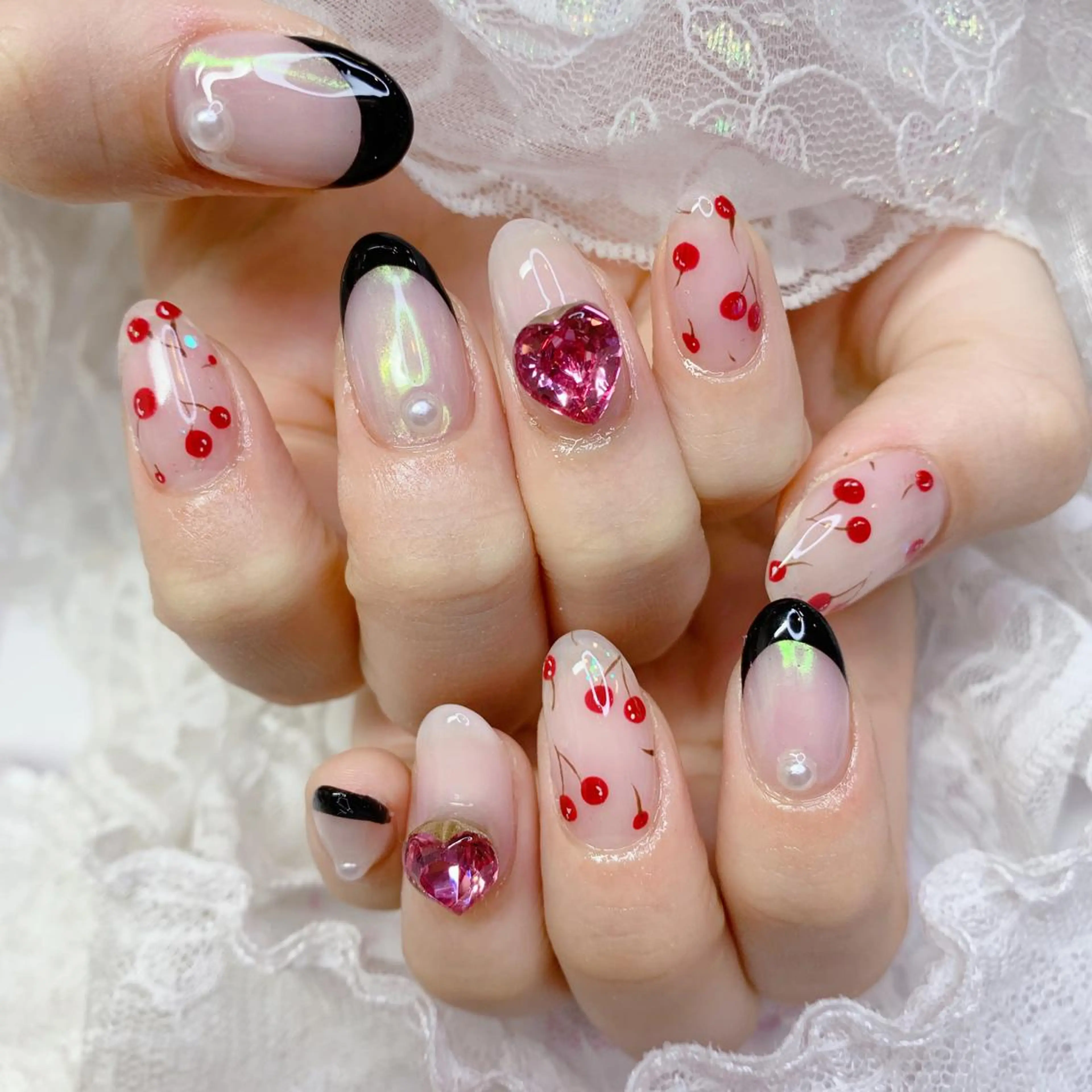 ネイル ハンドネイル La neige* yuki 🥯🍑のネイルデザイン