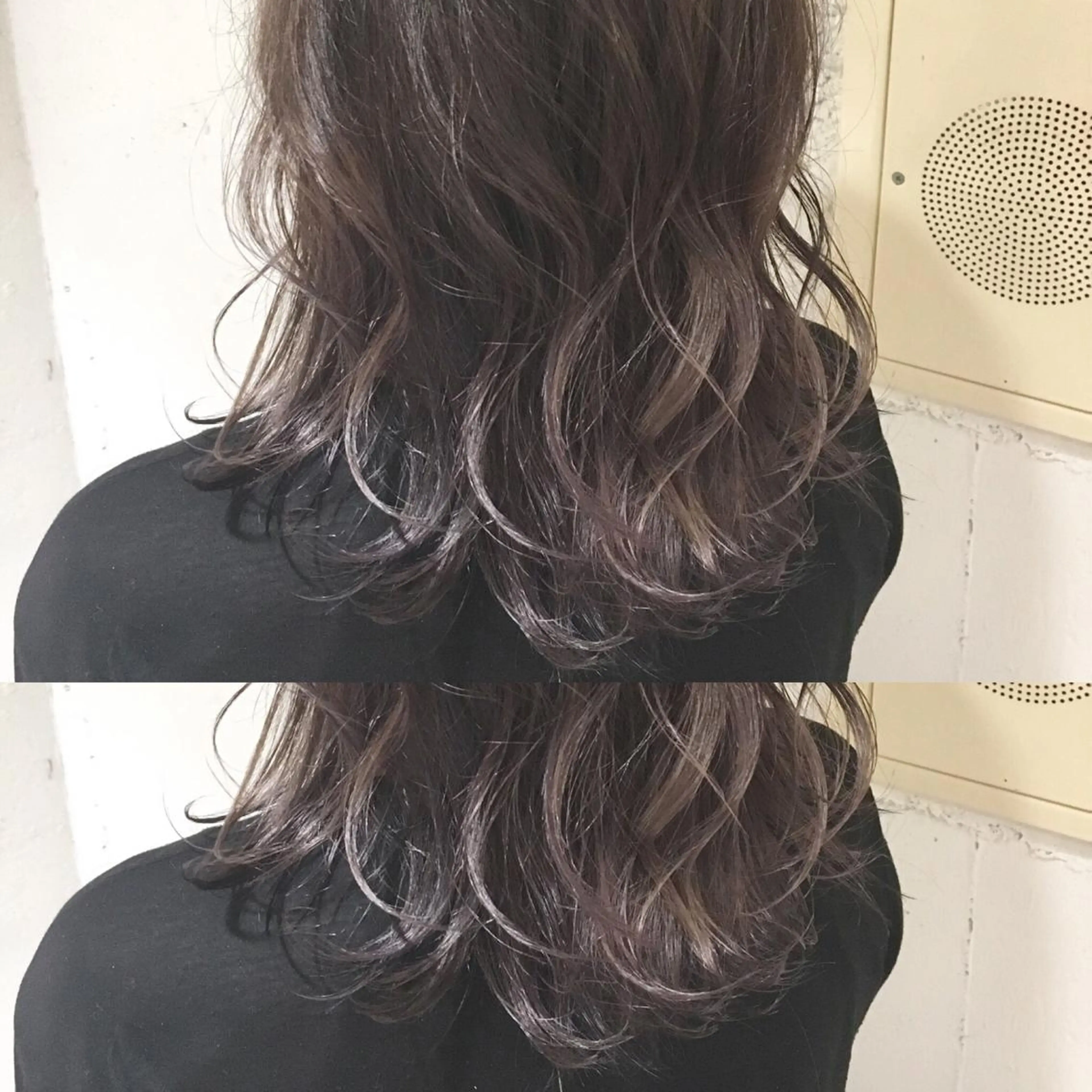 ミディアム カラー ブリーチ 透明感カラー グラデーションカラー ラベンダーカラー シルバー ヘアカラー 💈平島 拓也💈のヘアスタイル