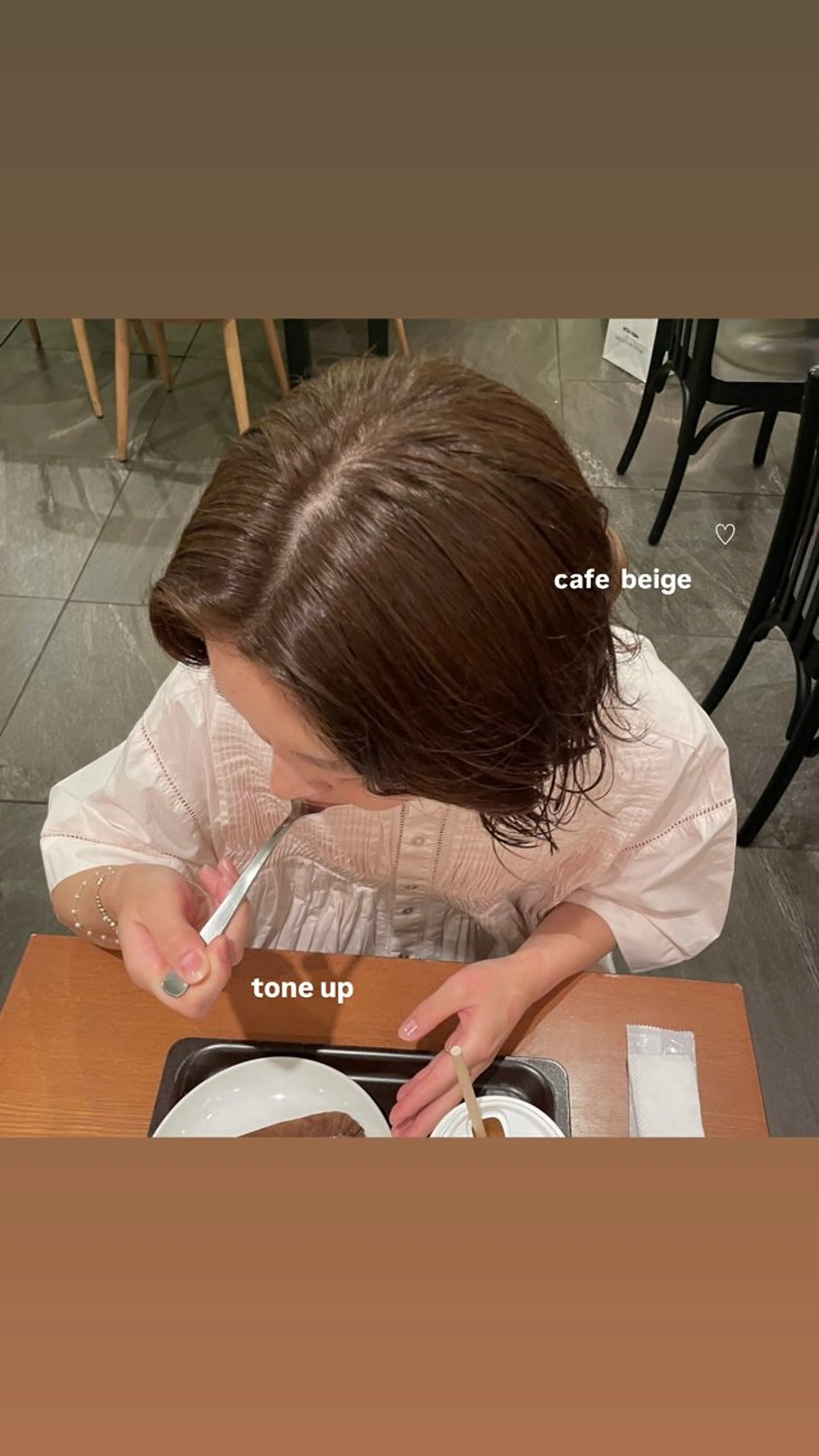 ミディアム beni yumikoのヘアスタイル