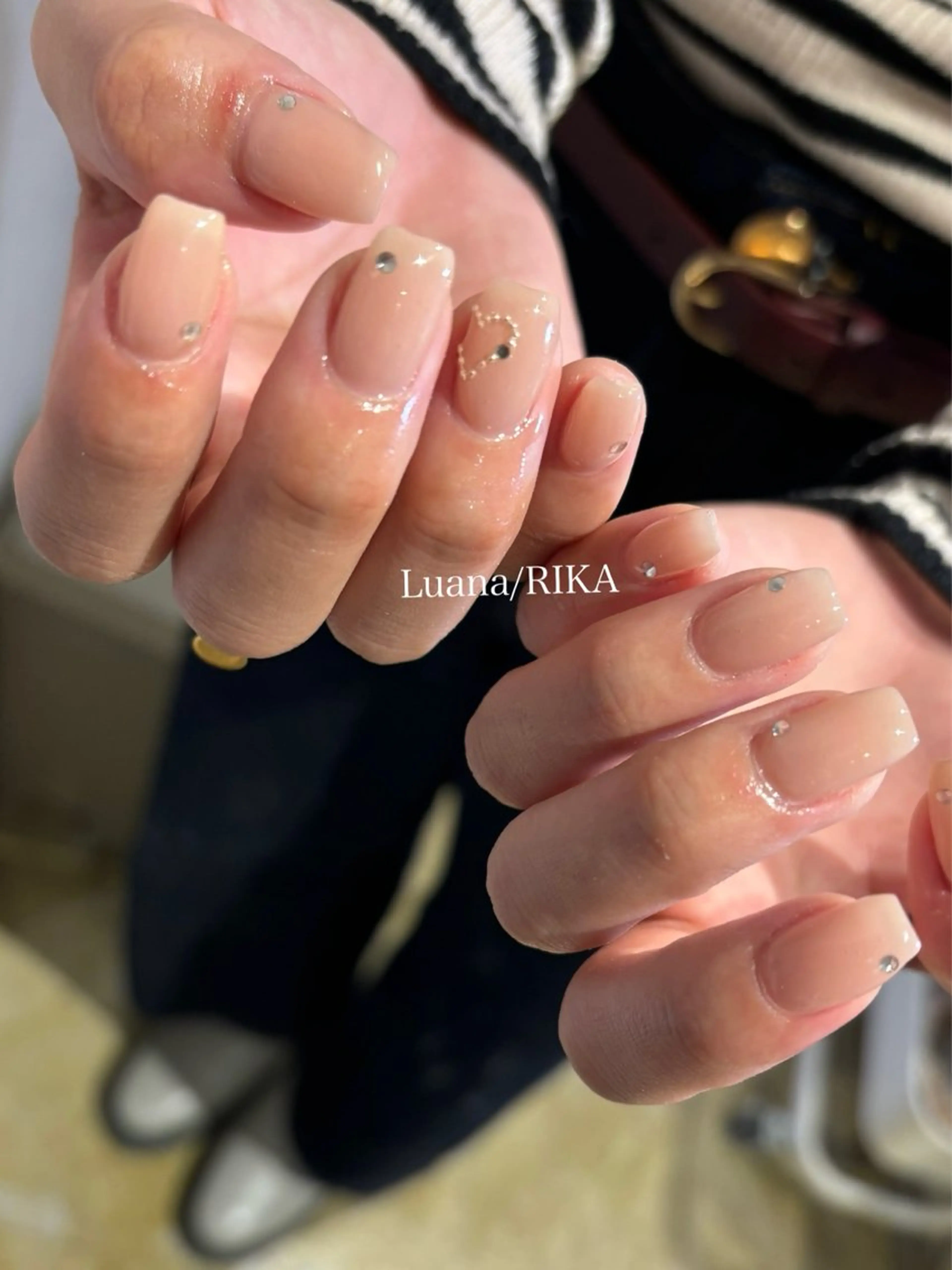ネイル ハート ハンドネイル Nail Salon Luana Rikaのネイルデザイン