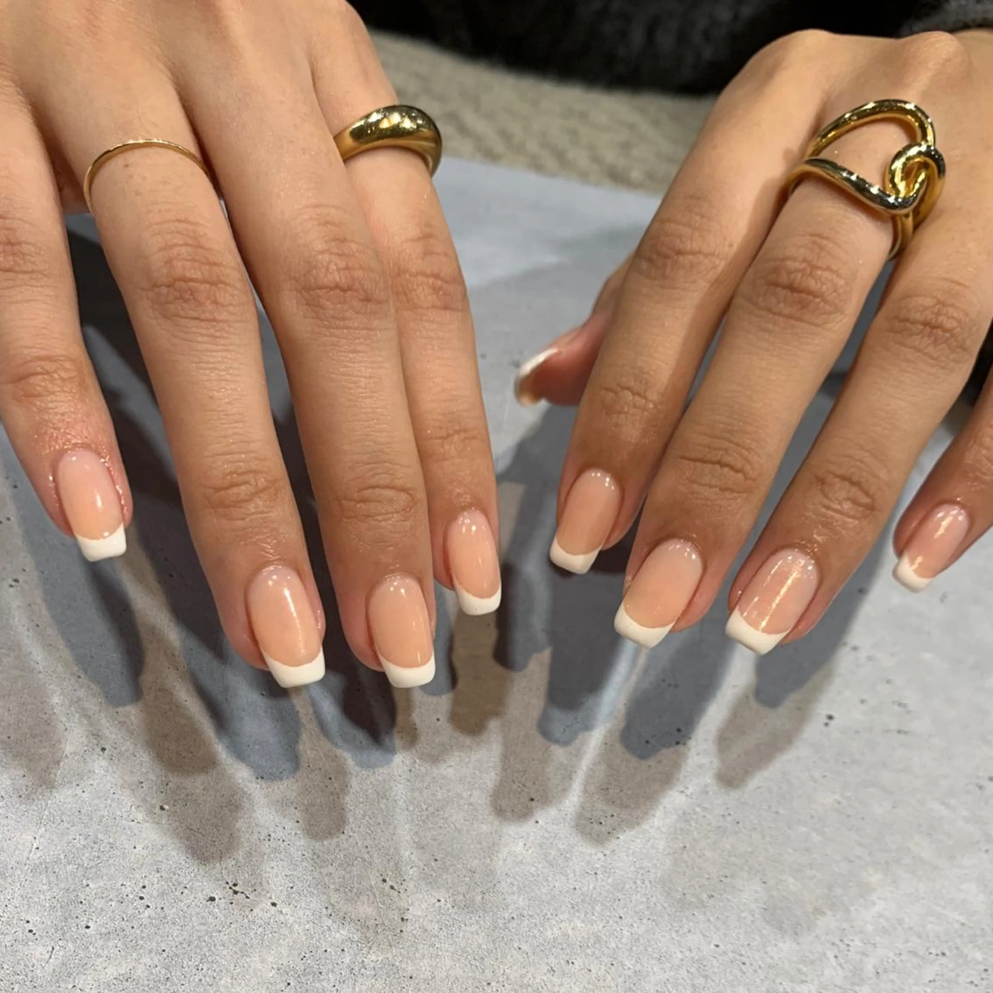 ネイル フレンチネイル ハンドネイル nailist Chisakiのネイルデザイン