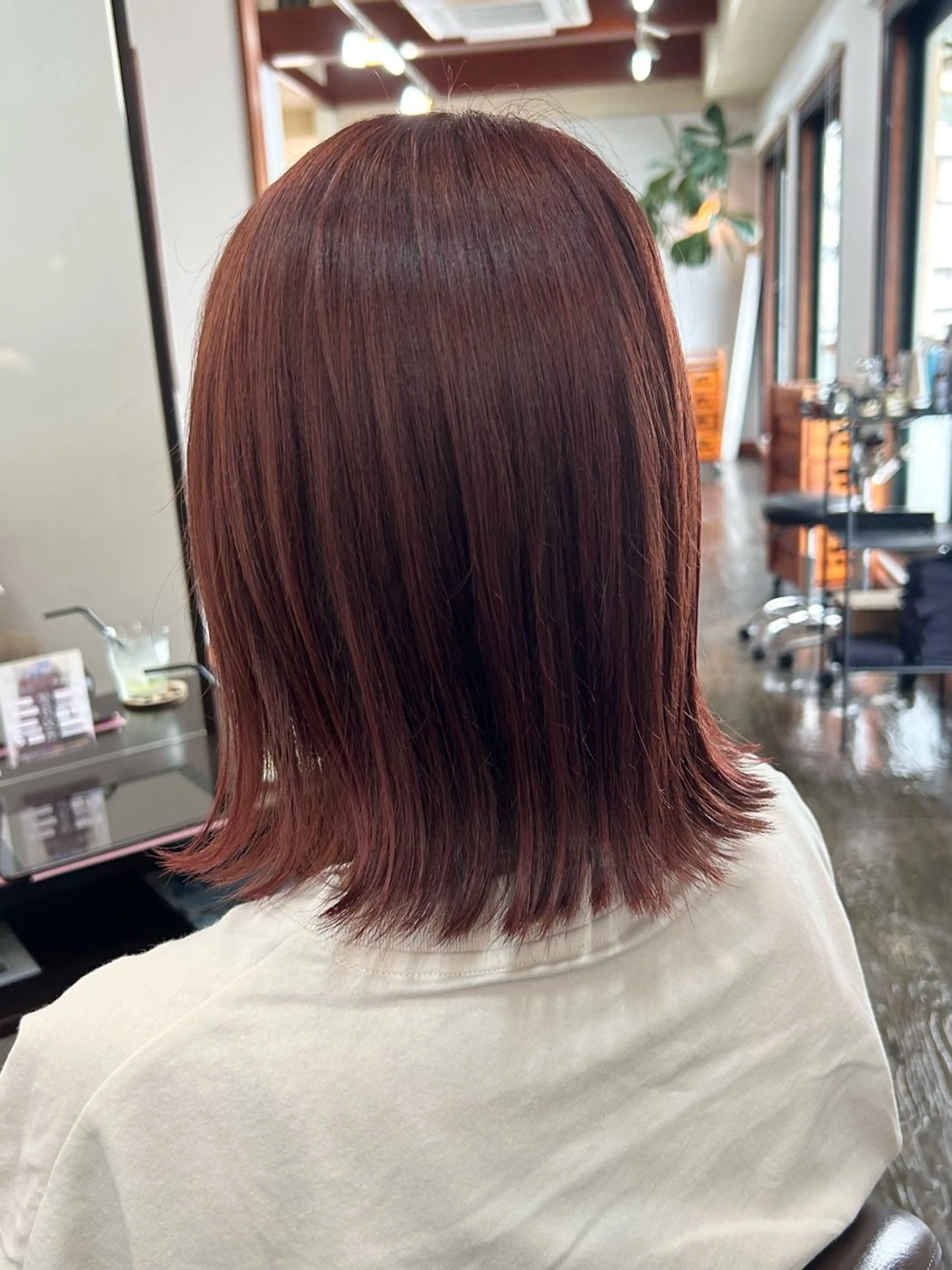 カラー ベージュカラー ピンクカラー ピンクベージュ 坂本 瑞季のヘアスタイル
