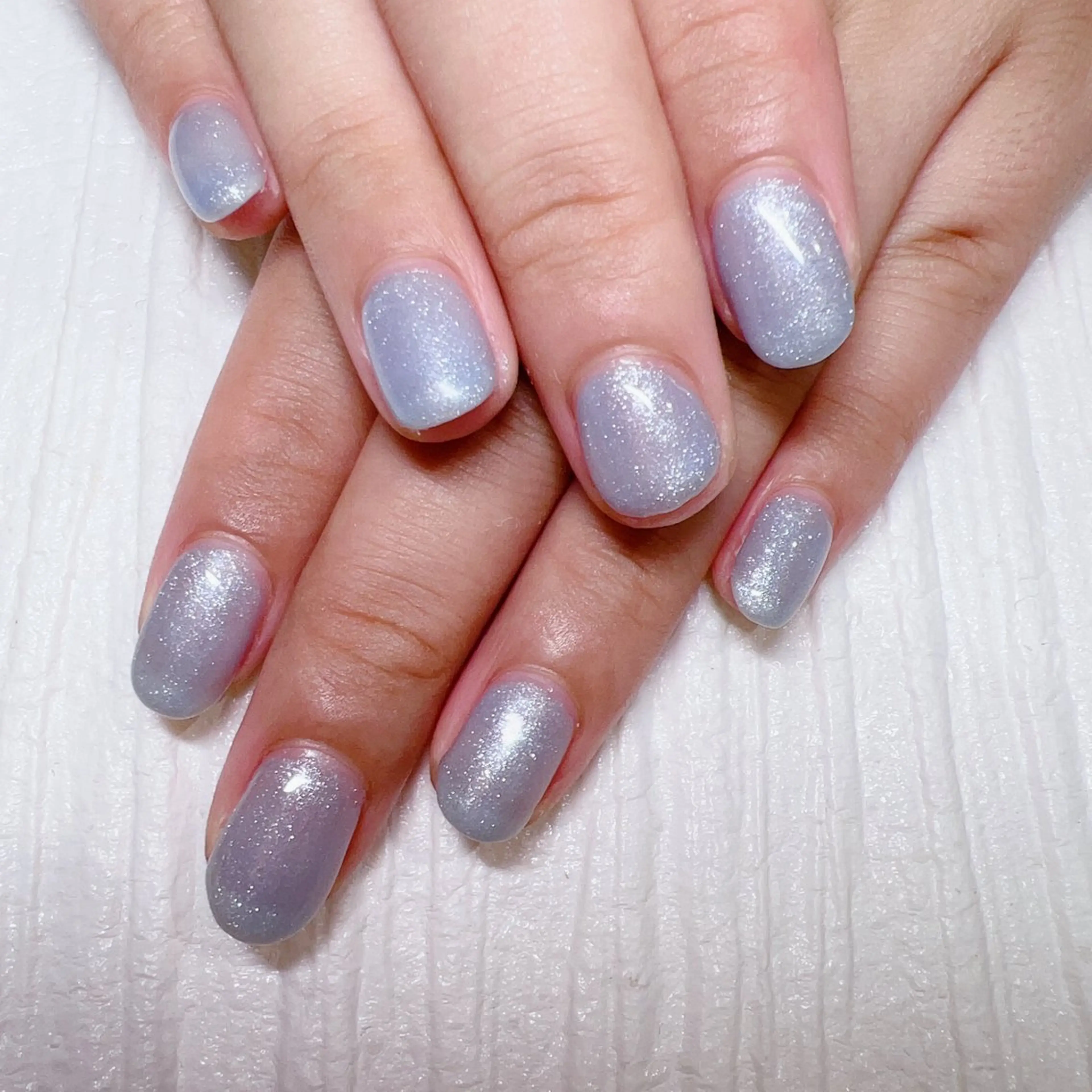 ネイル ブルー キラキラネイル ラメ(グリッター) Total Beauty Salon CURE 津田沼店所属・イエティ .のネイルデザイン