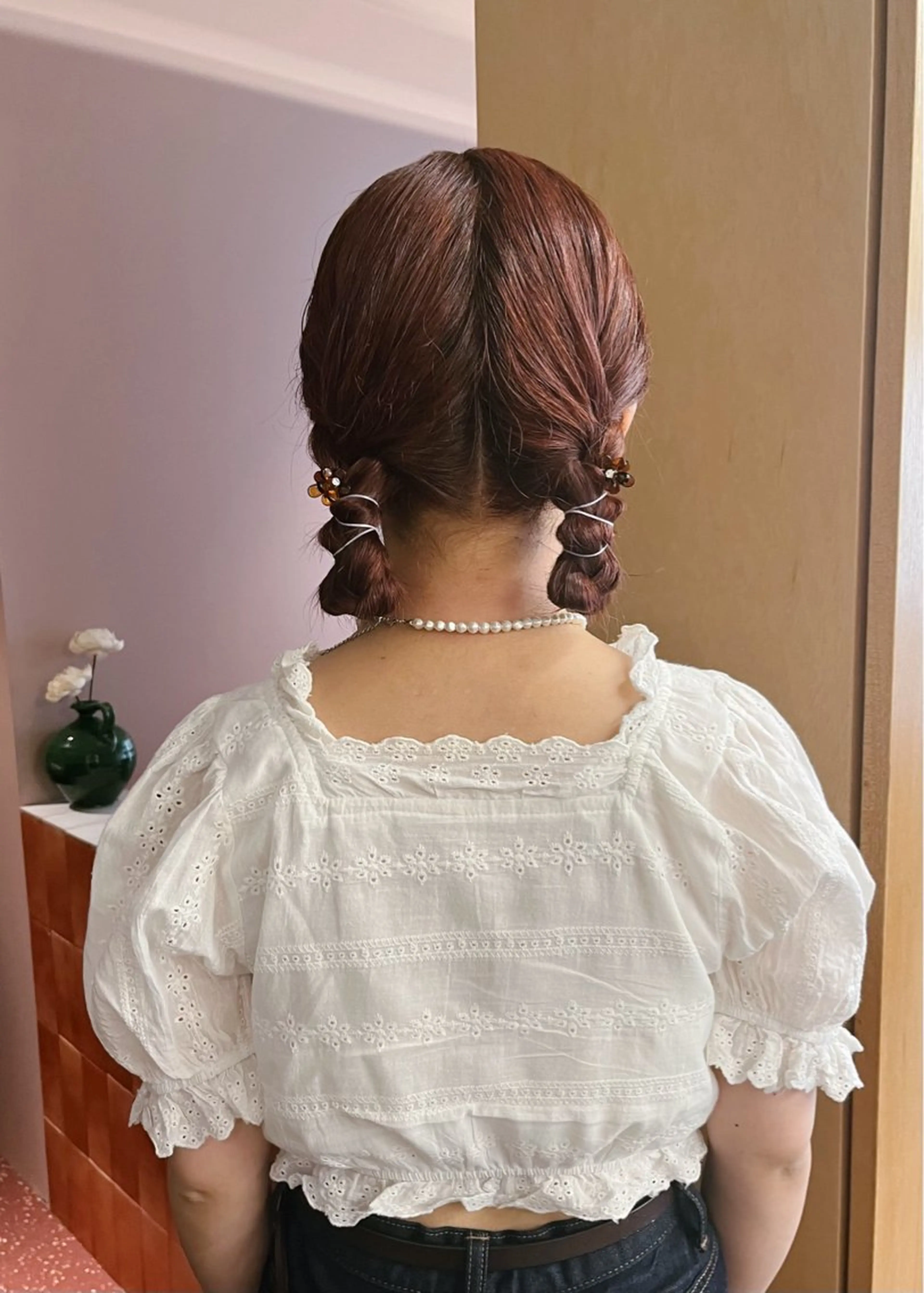 セミロング カラー ベージュカラー ボルドーカラー ブラウンカラー 透明感カラー ラベンダーカラー ヘアカラー トリートメント 西山 紗耶香🪽 透明感カラー/ボブのヘアスタイル