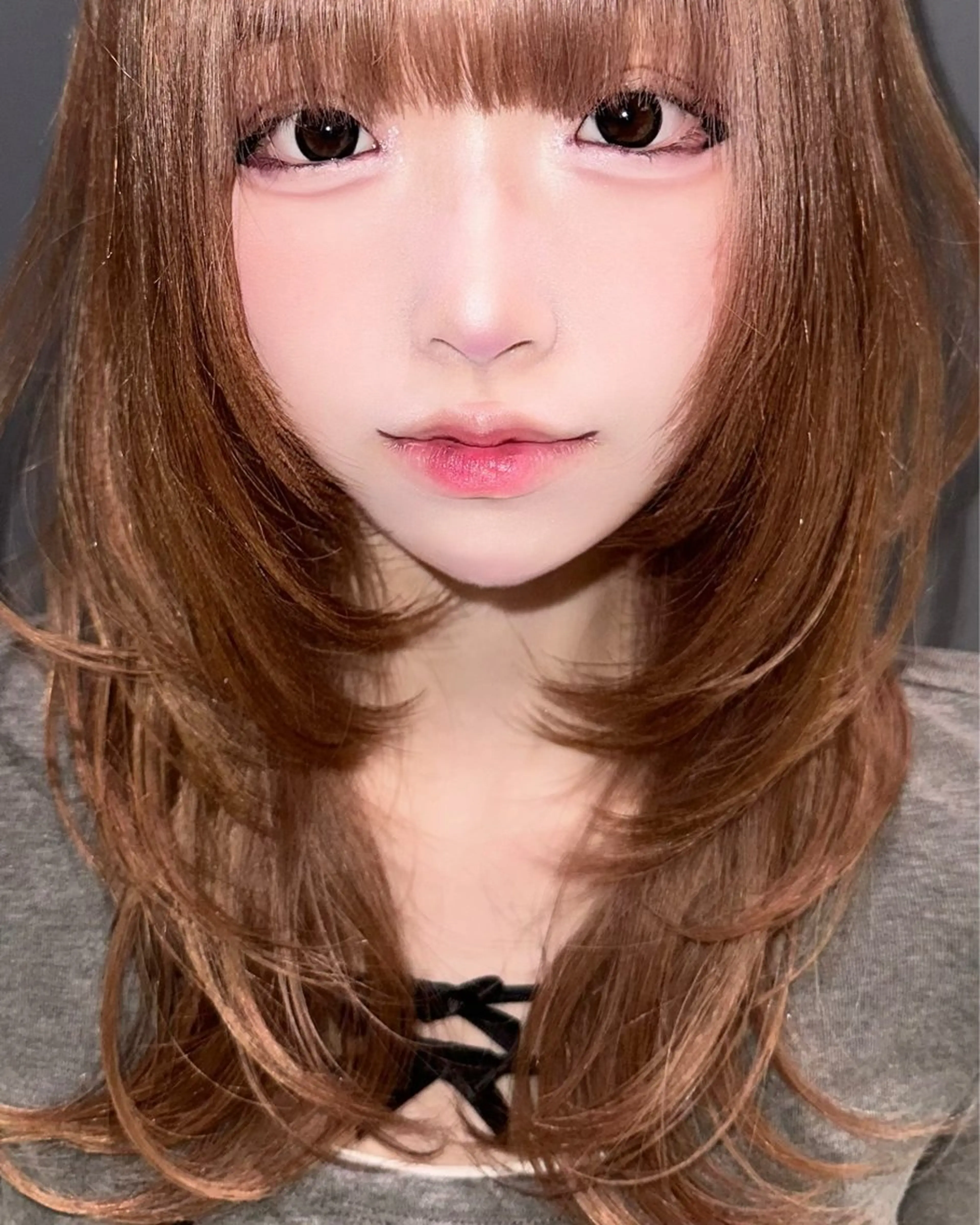 セミロング カラー カット トリートメント SALOWIN三軒茶屋店所属・🇰🇷韓国レイヤー の神様🇰🇷のヘアスタイル